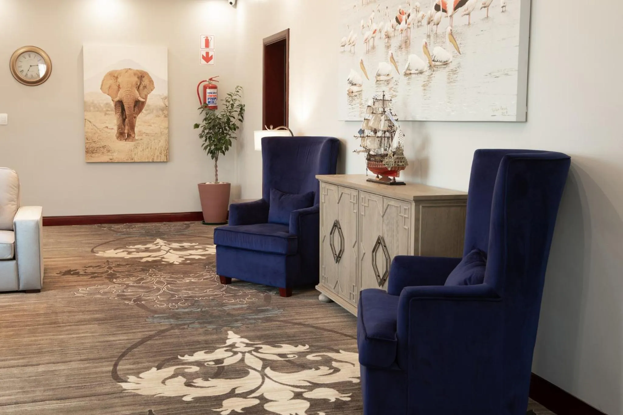 Seating area in Flamingo Villas Boutique Hotel