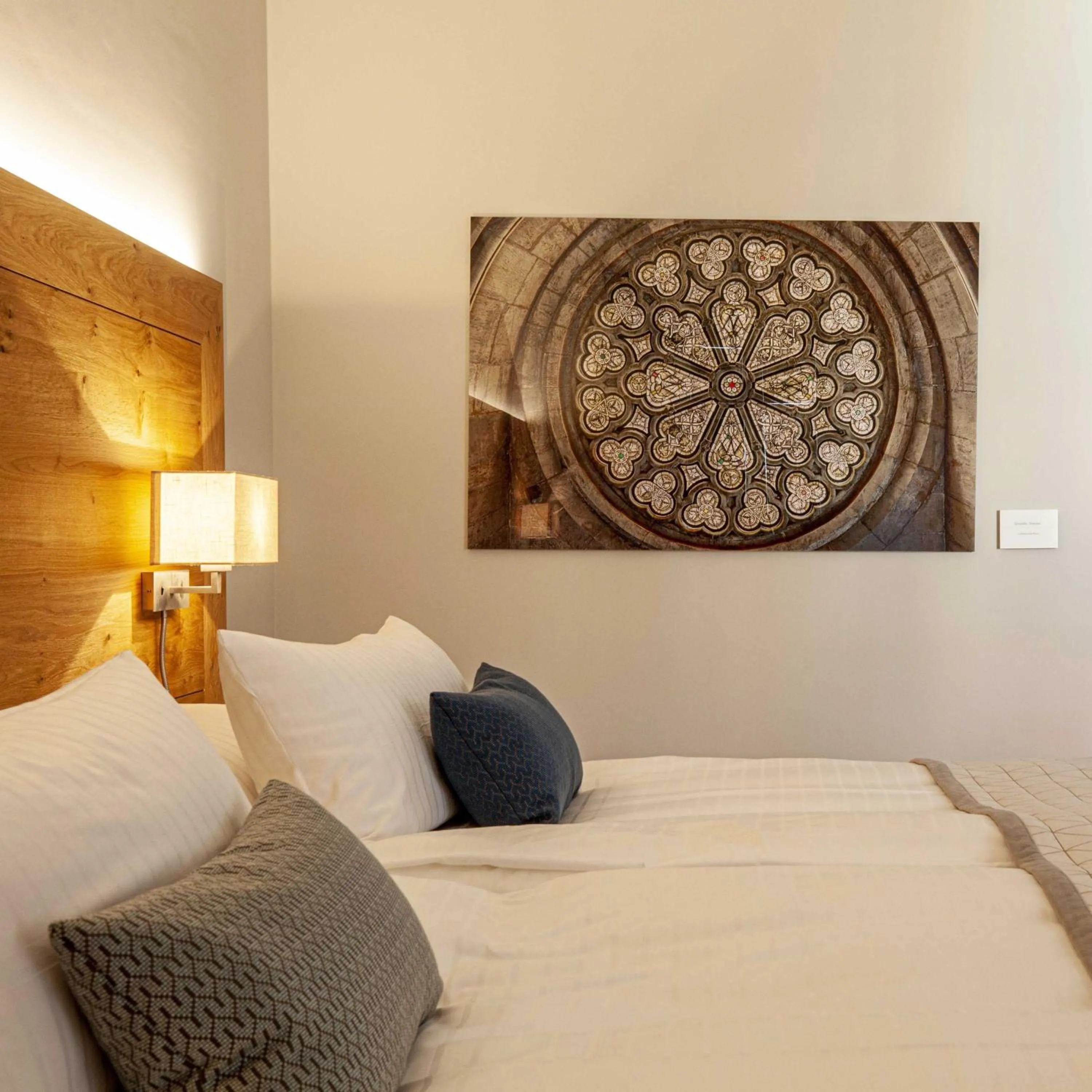 Decorative detail, Bed in Gasthof Zufriedenheit