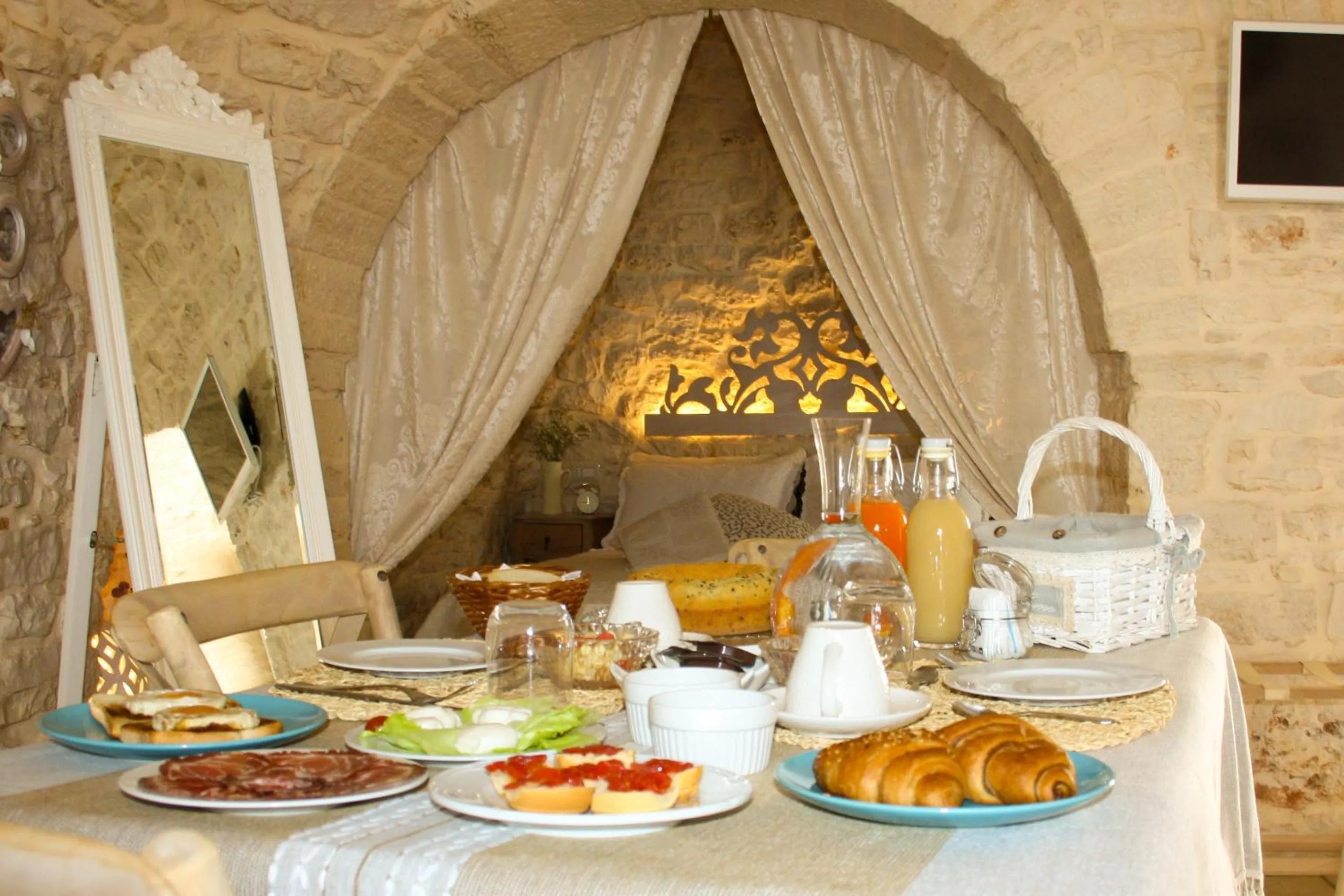 Bed in EnjoyTrulli - Unesco Site