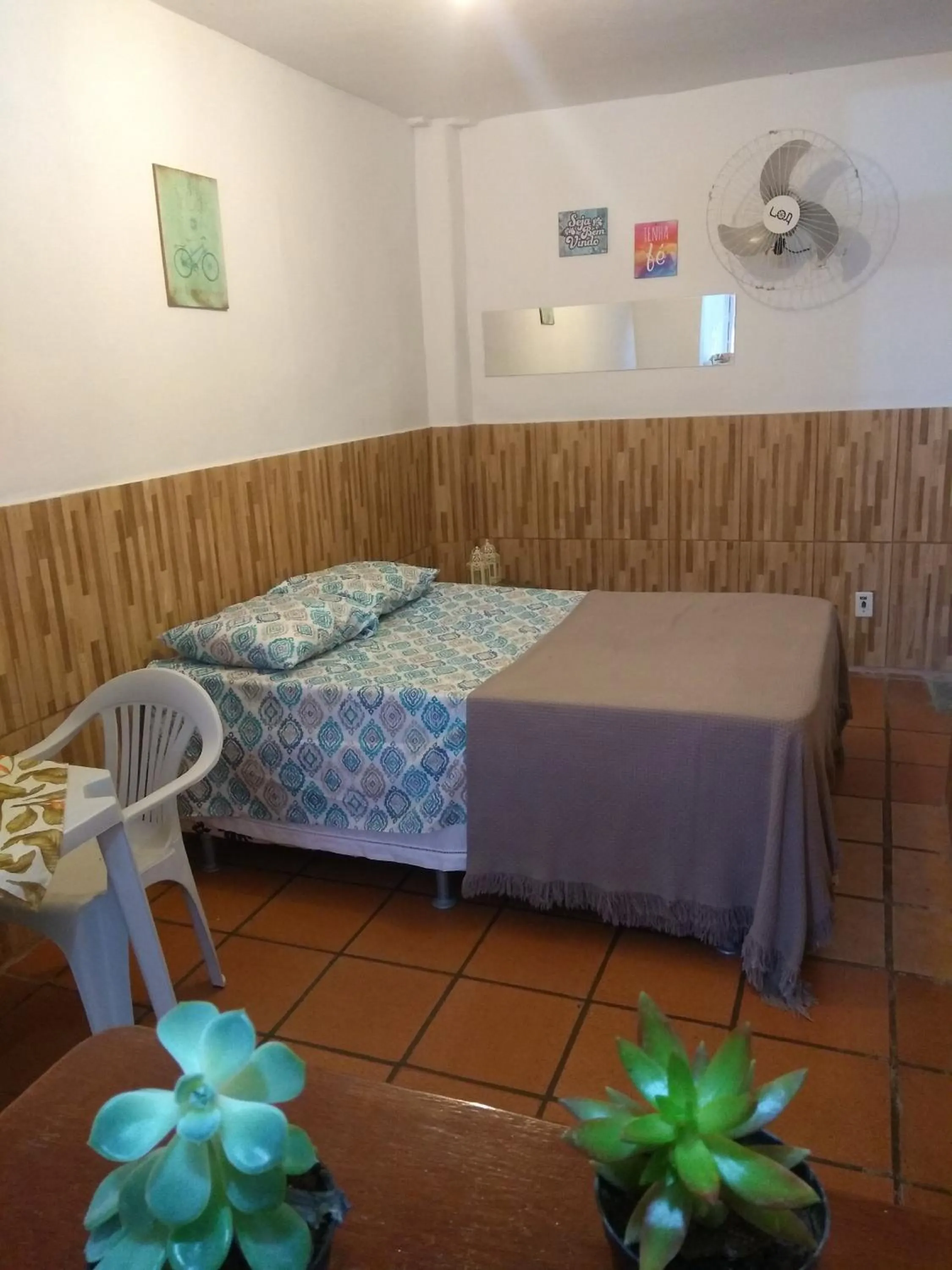 Bed in Kitchenette Charmosa no Itagua