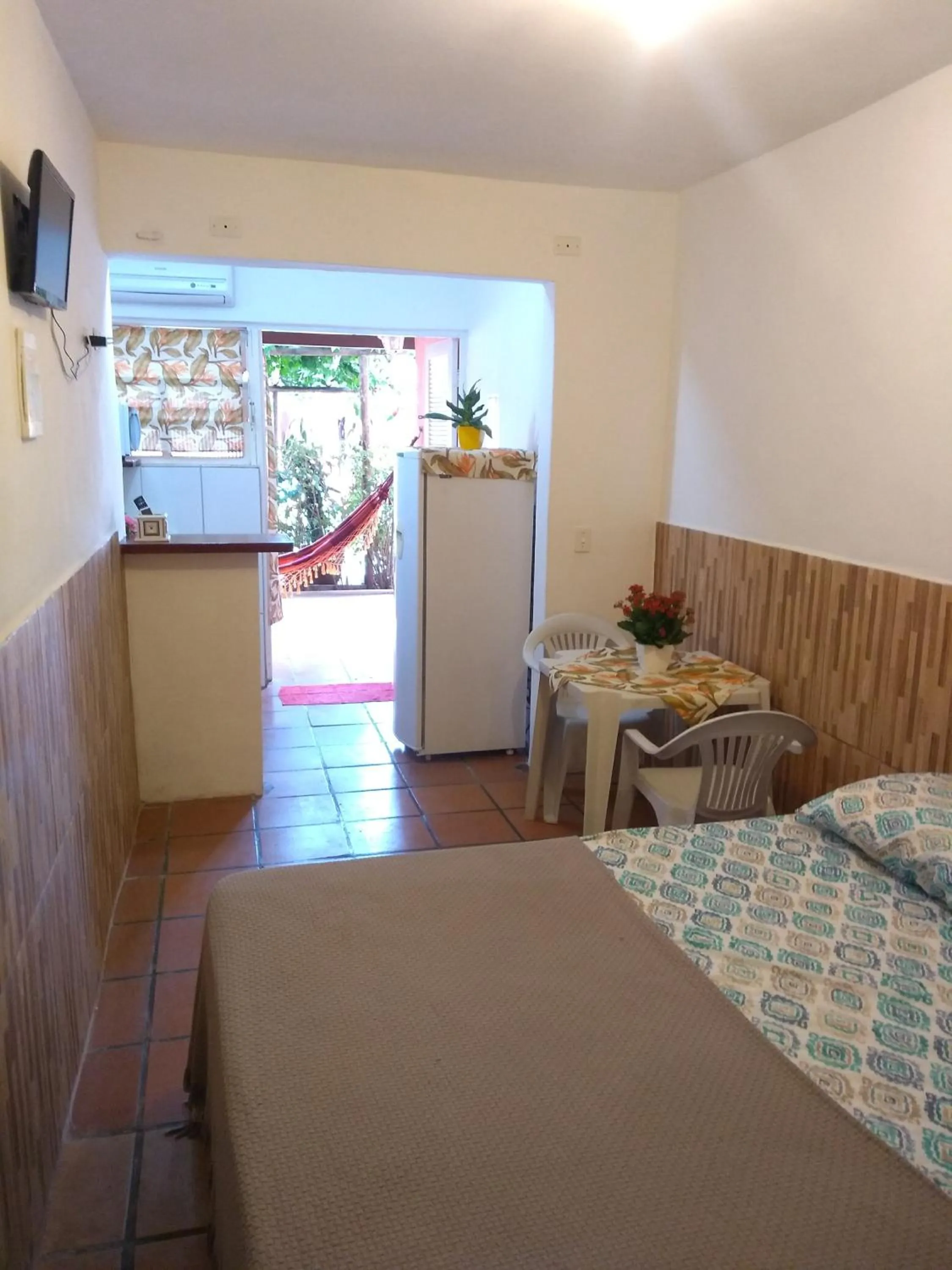 Bed in Kitchenette Charmosa no Itagua