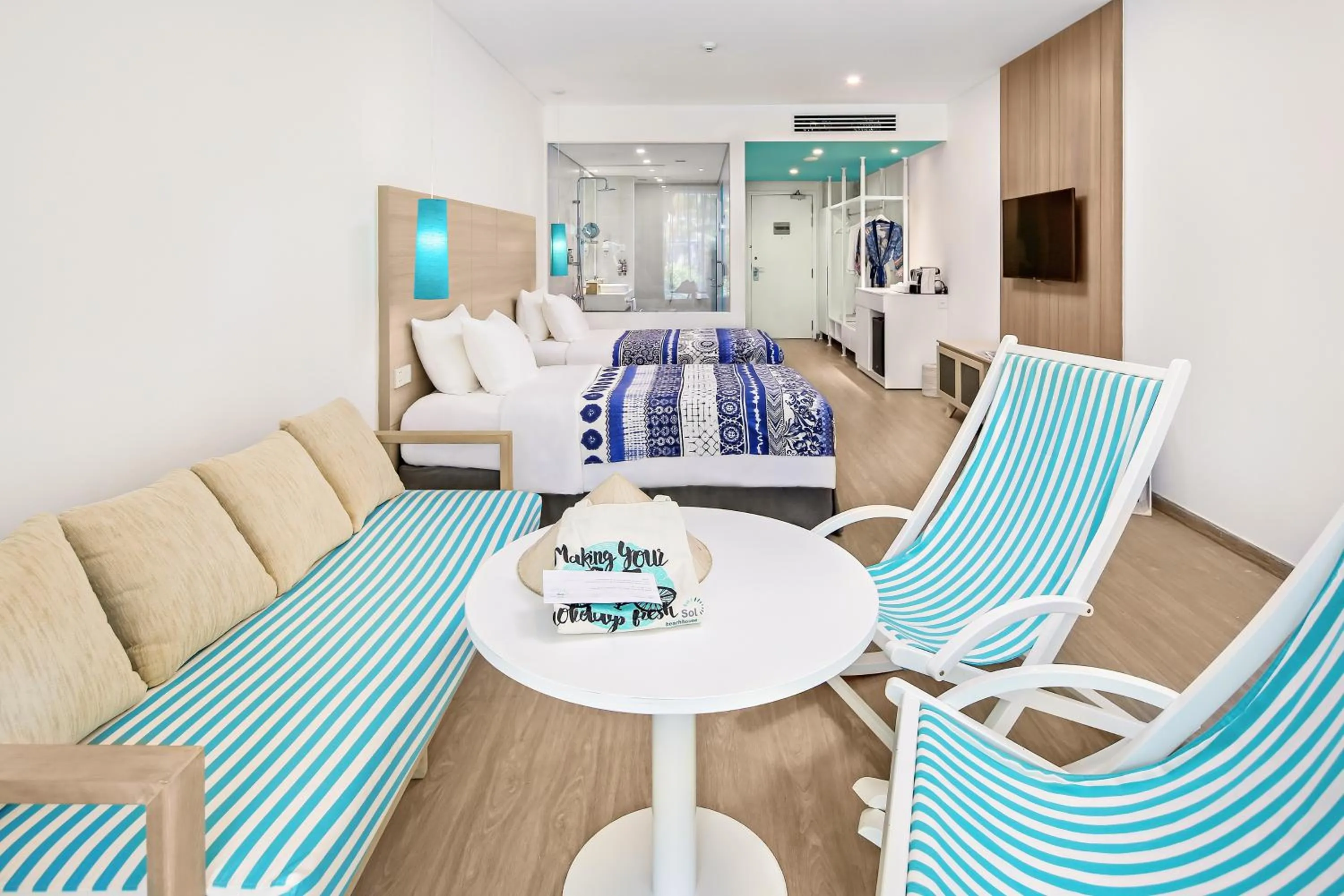 Bathroom, Bed in SOL by Meliá Phu Quoc