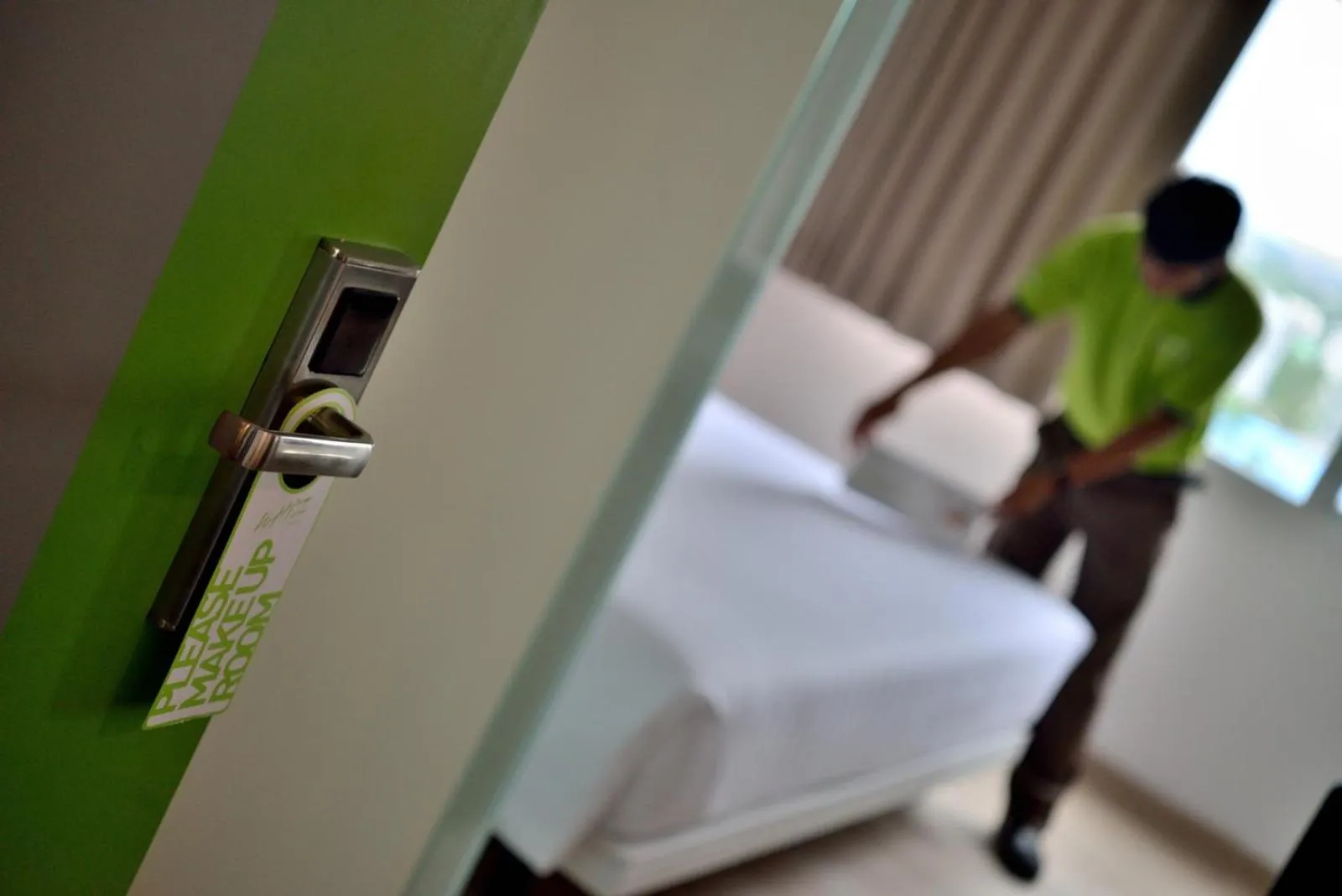 Bed in Whiz Prime Hotel Sudirman Pekanbaru