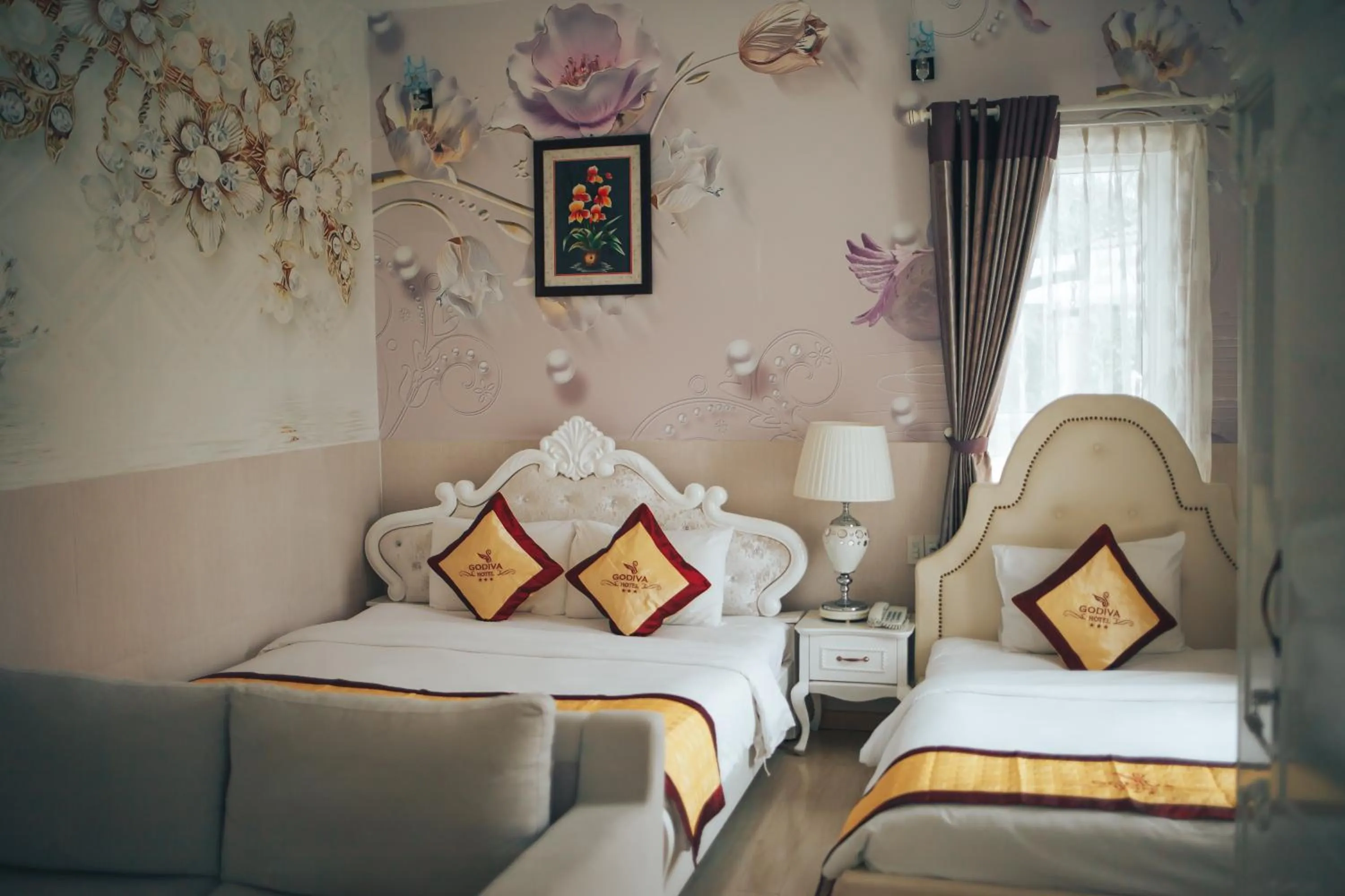 Bed in Godiva Villa Phu Quoc