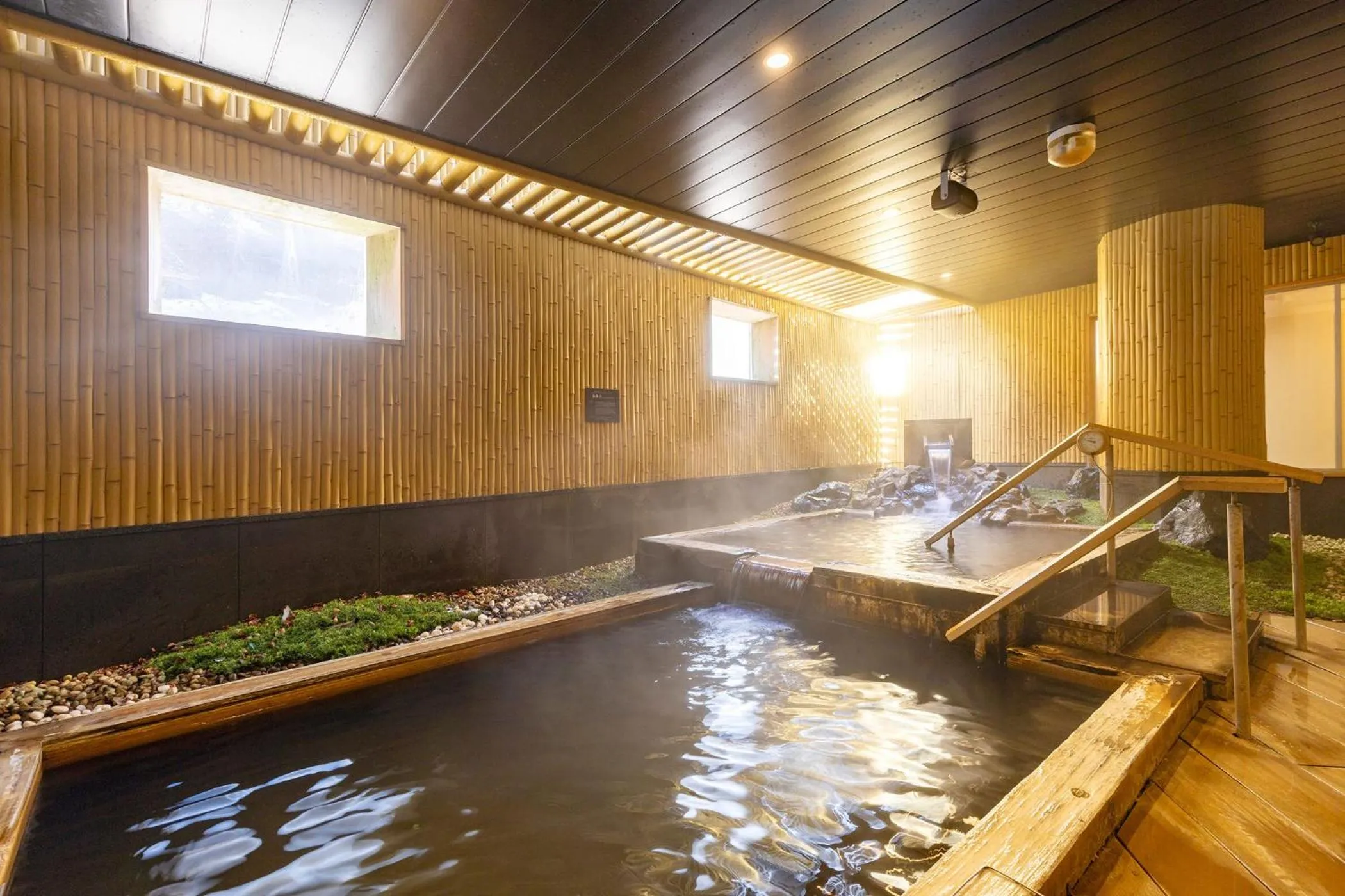 Hot Spring Bath in Ooedo Onsen Monogatari Premium Hotel New Shiobara