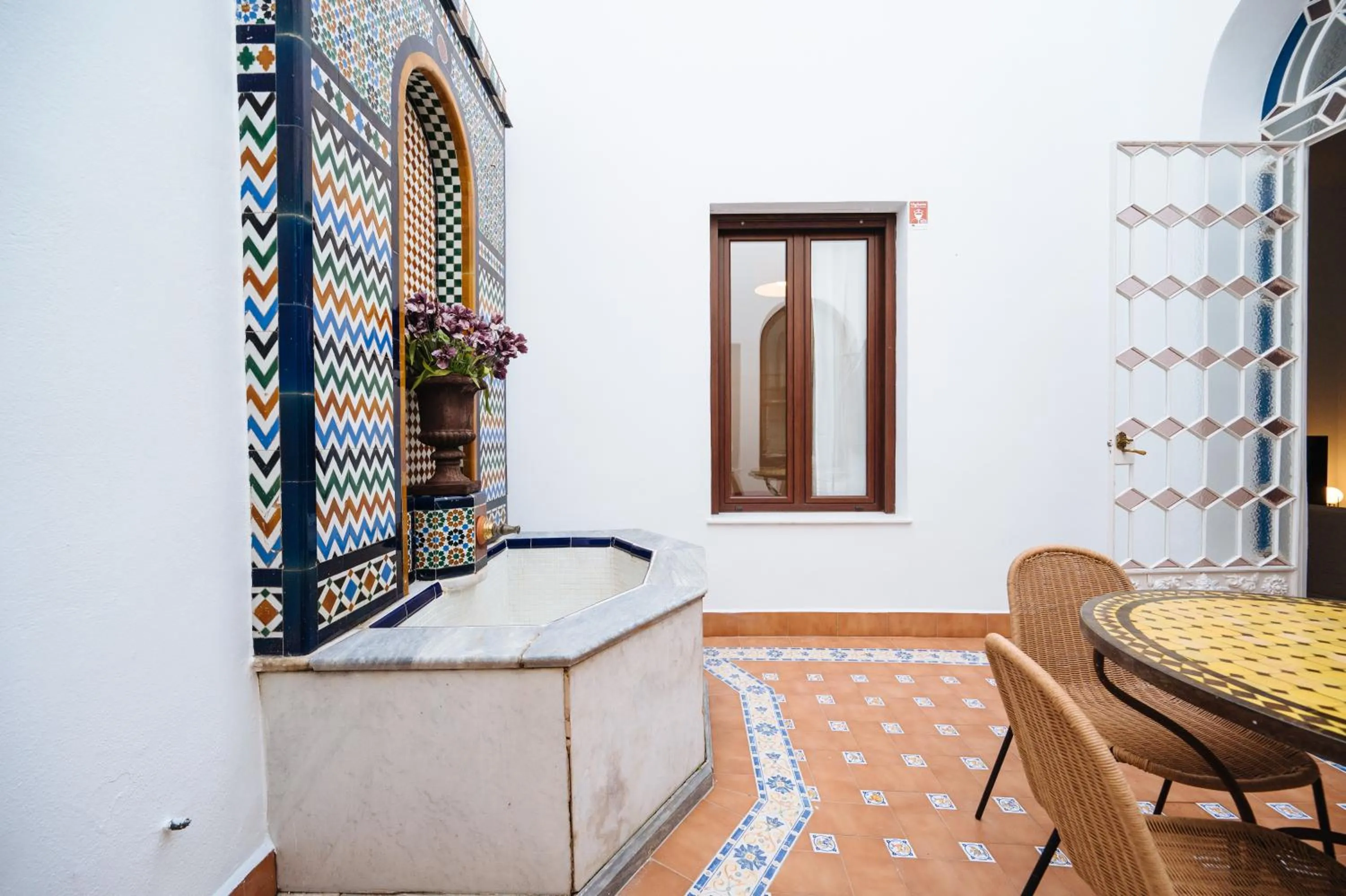 Patio in Apartamentos "El Escondite de María"
