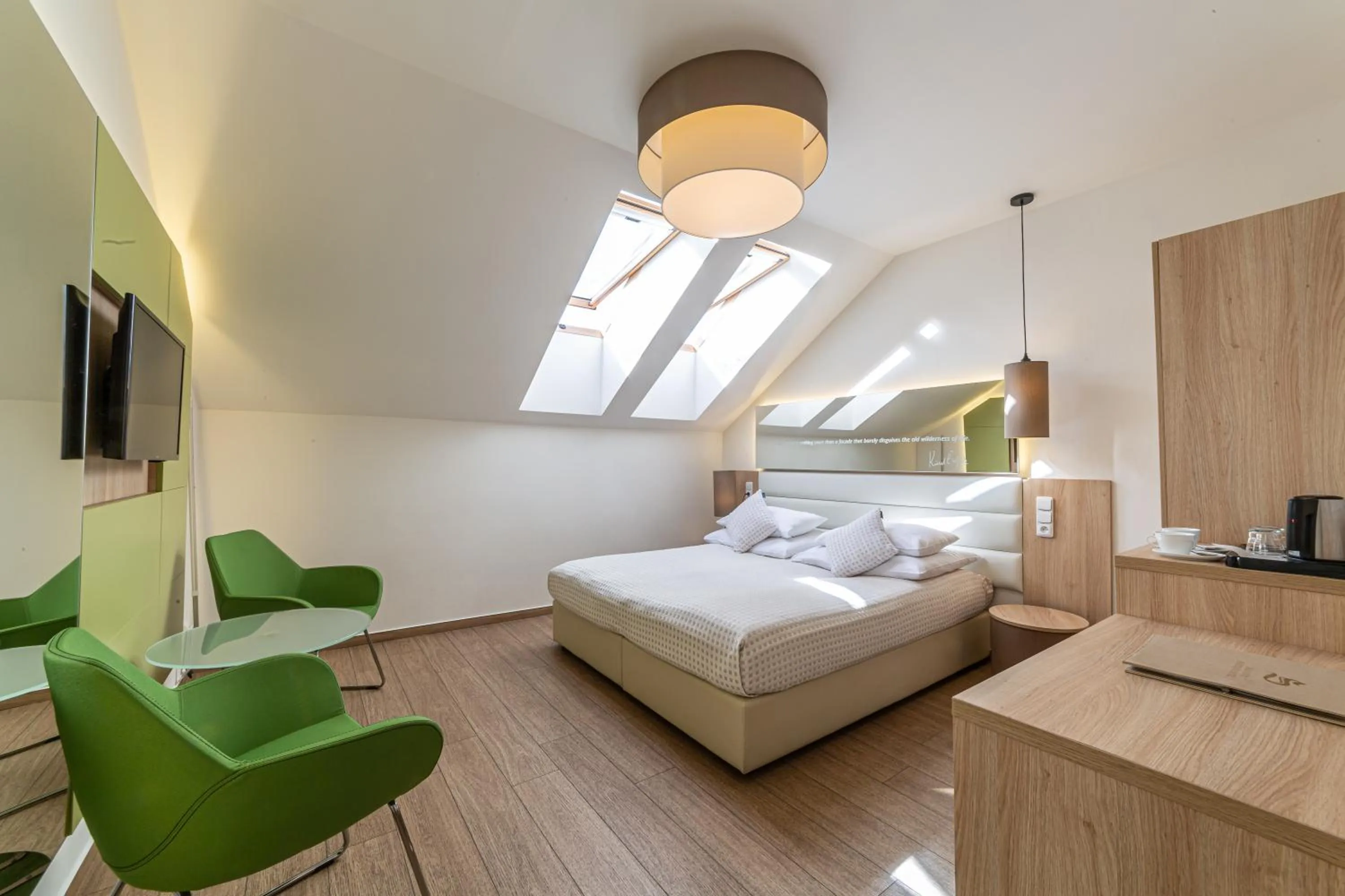 Bed in Salvator Boutique Hotel vegan-friendly