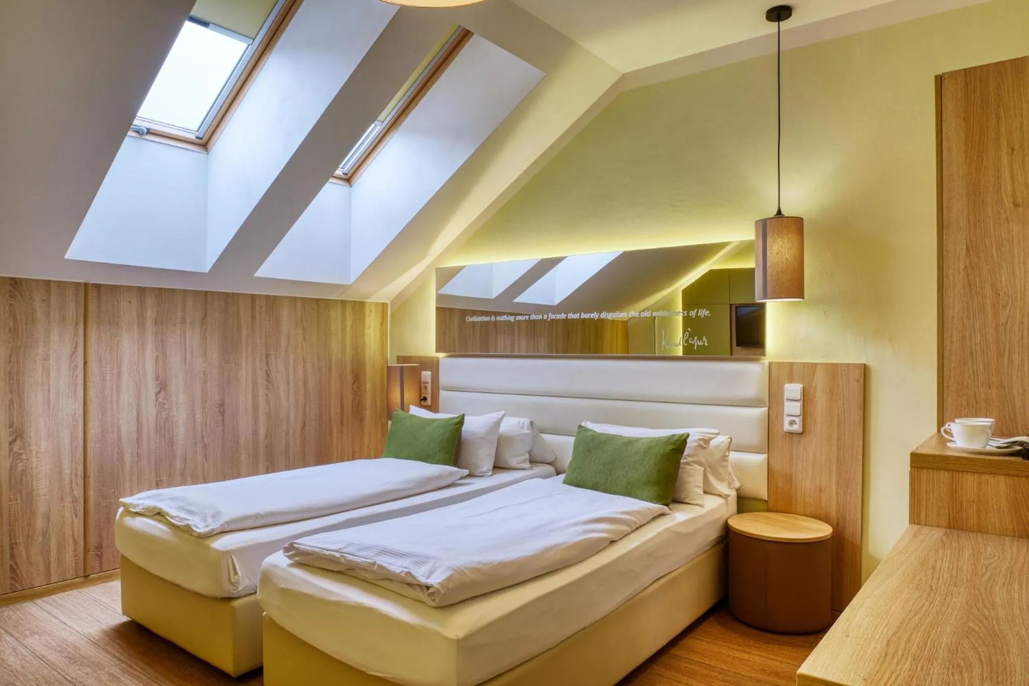 Photo of the whole room, Bed in Salvator Boutique Hotel vegan-friendly