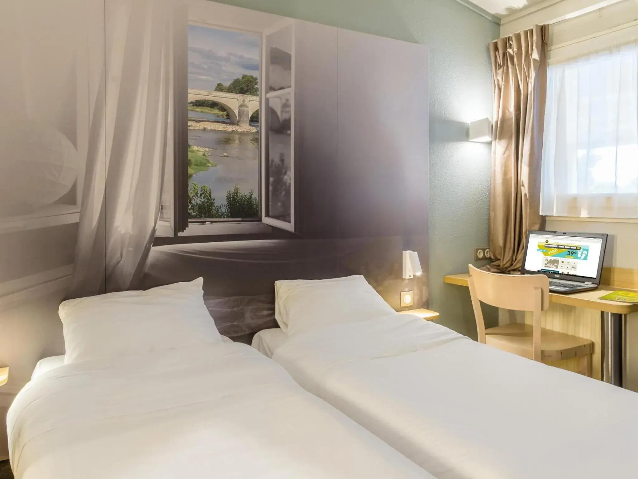 Twin Room in B&B HOTEL Rouen Saint-Étienne-du-Rouvray Twin Room in B&B HOTEL Rouen Saint-Étienne-du-Rouvray