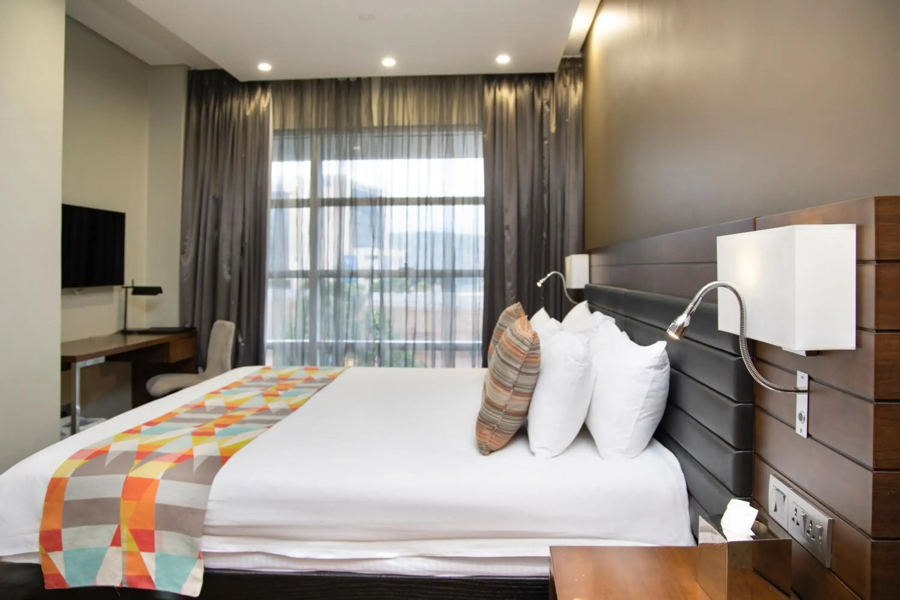 Bed in Ubumwe Grande Hotel Bed in Ubumwe Grande Hotel