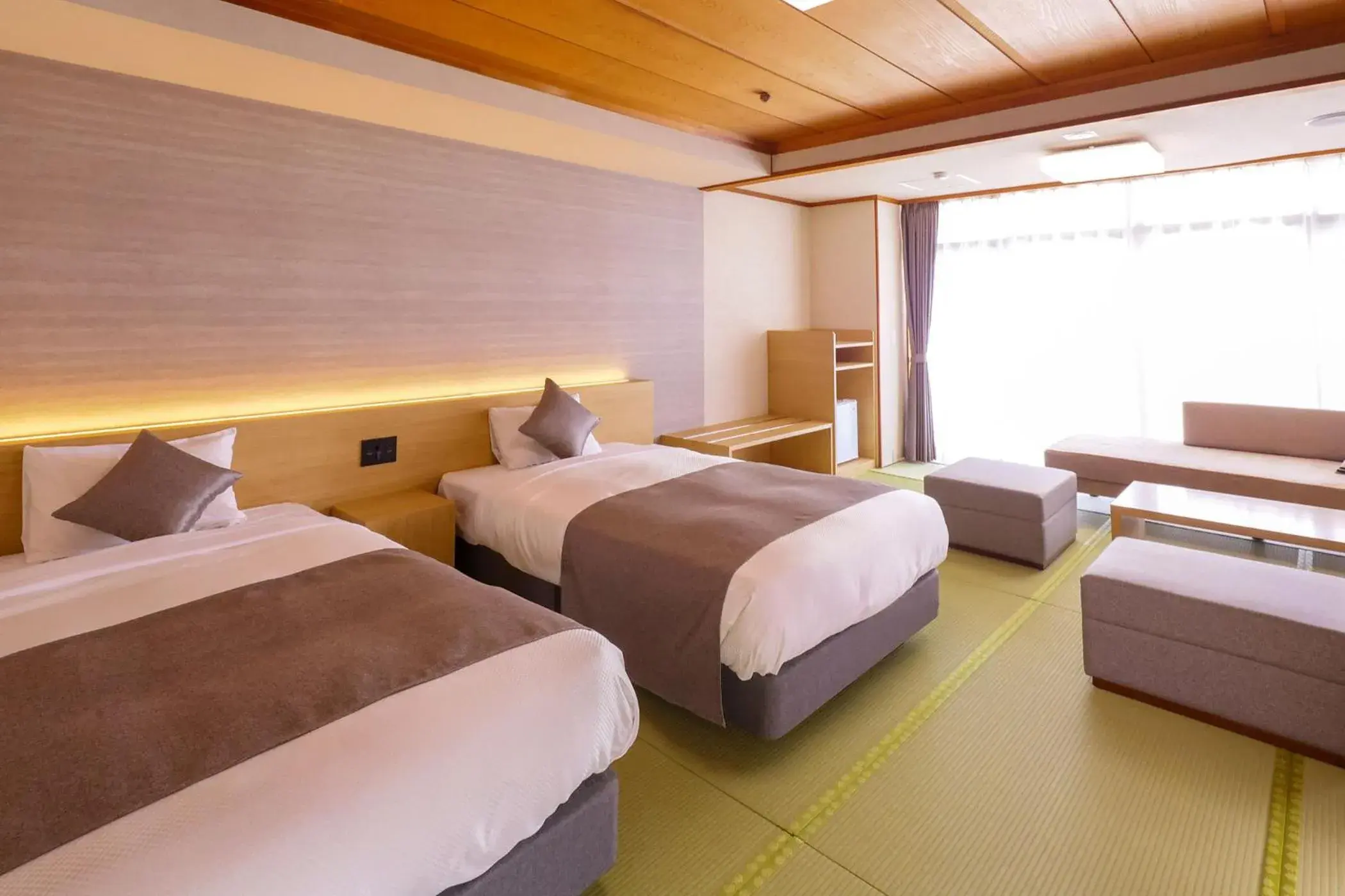 Bed in Ooedo Onsen Monogatari Premium Yamashitaya Bed in Ooedo Onsen Monogatari Premium Yamashitaya