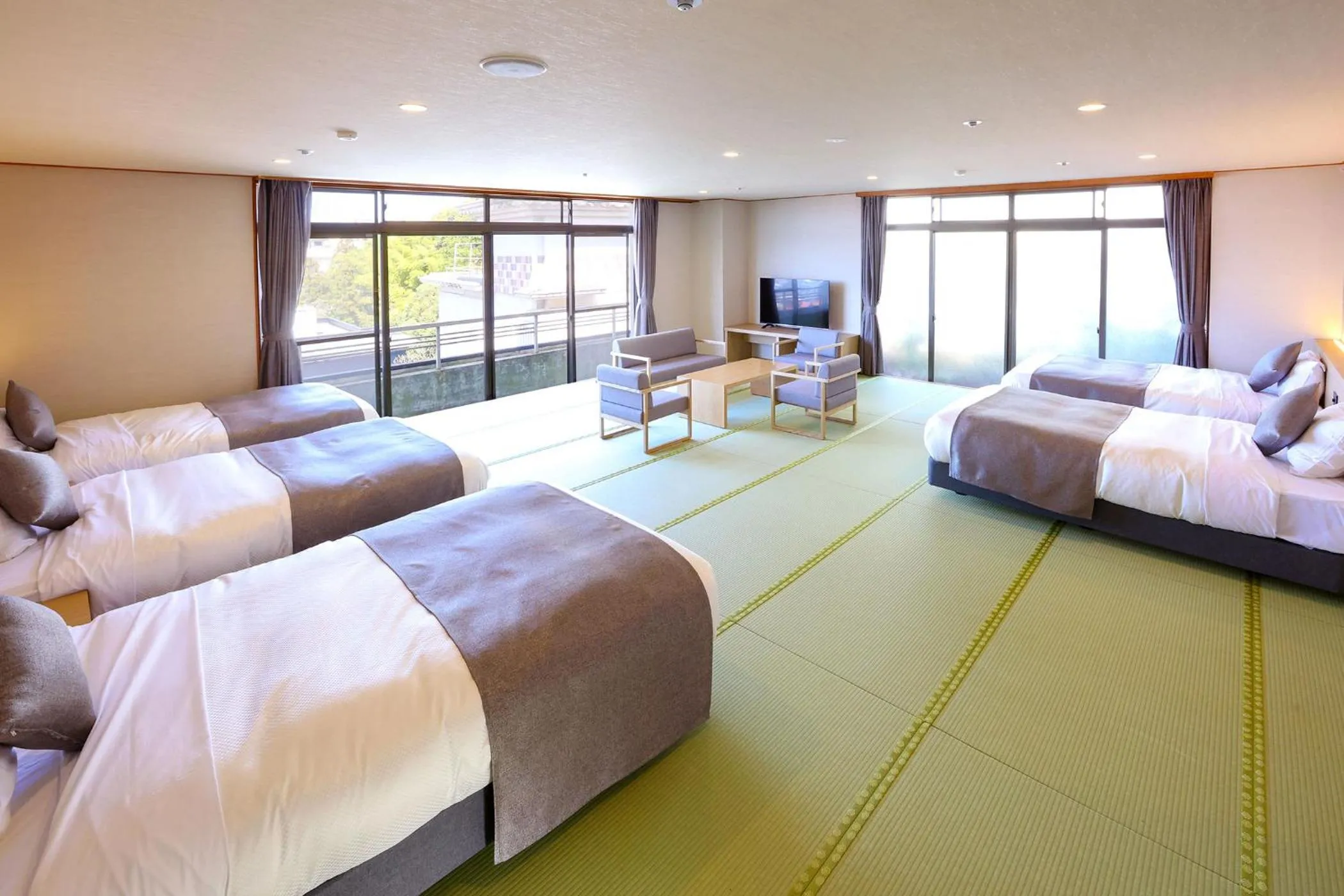 Bed in Ooedo Onsen Monogatari Premium Yamashitaya