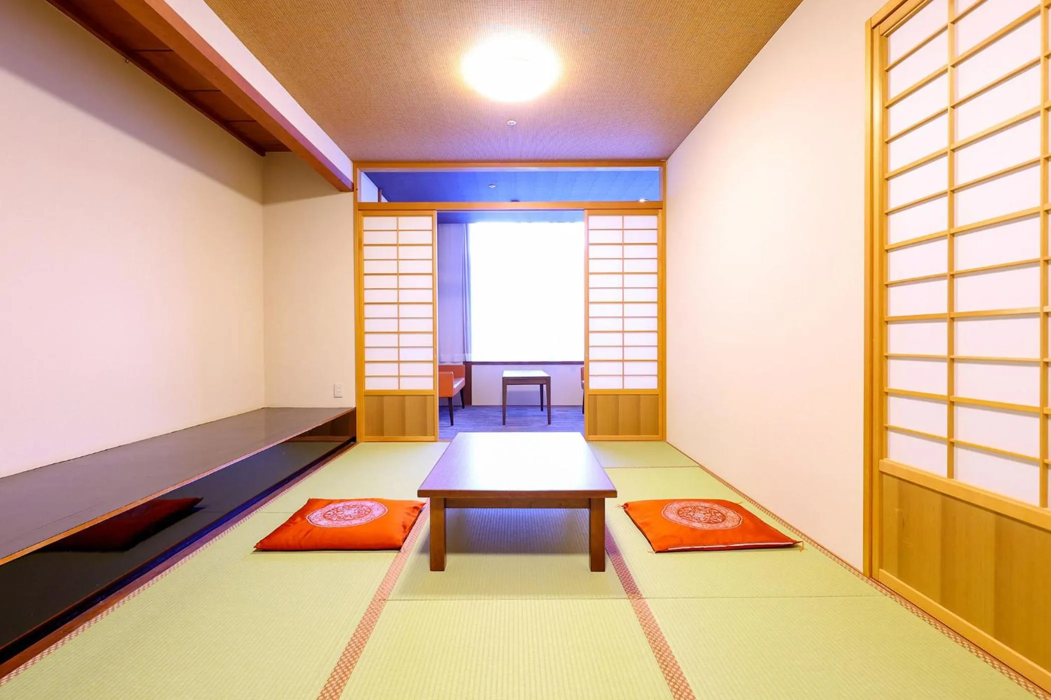 Bed in Ooedo Onsen Monogatari Premium Yamashitaya