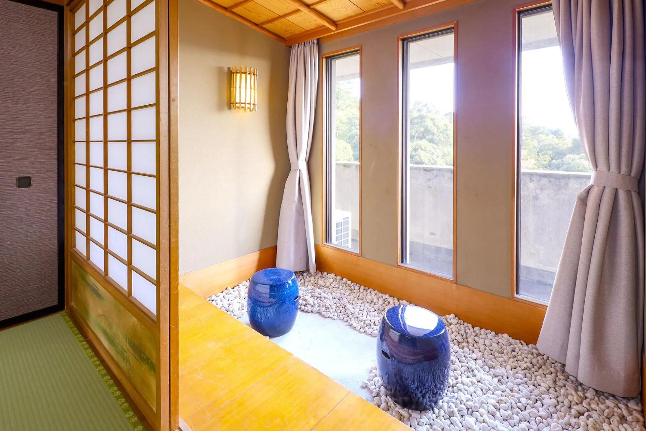 Bed in Ooedo Onsen Monogatari Premium Yamashitaya