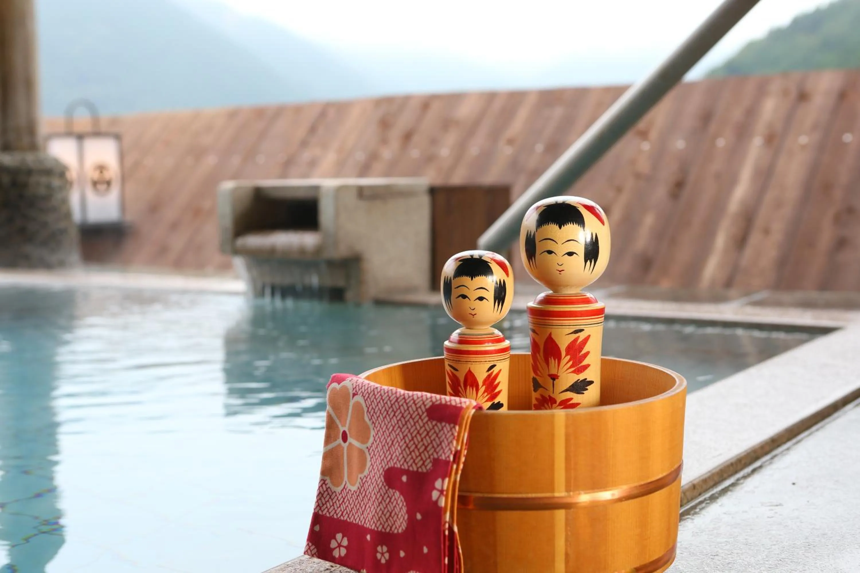 Open Air Bath in Ooedo Onsen Monogatari Masuya