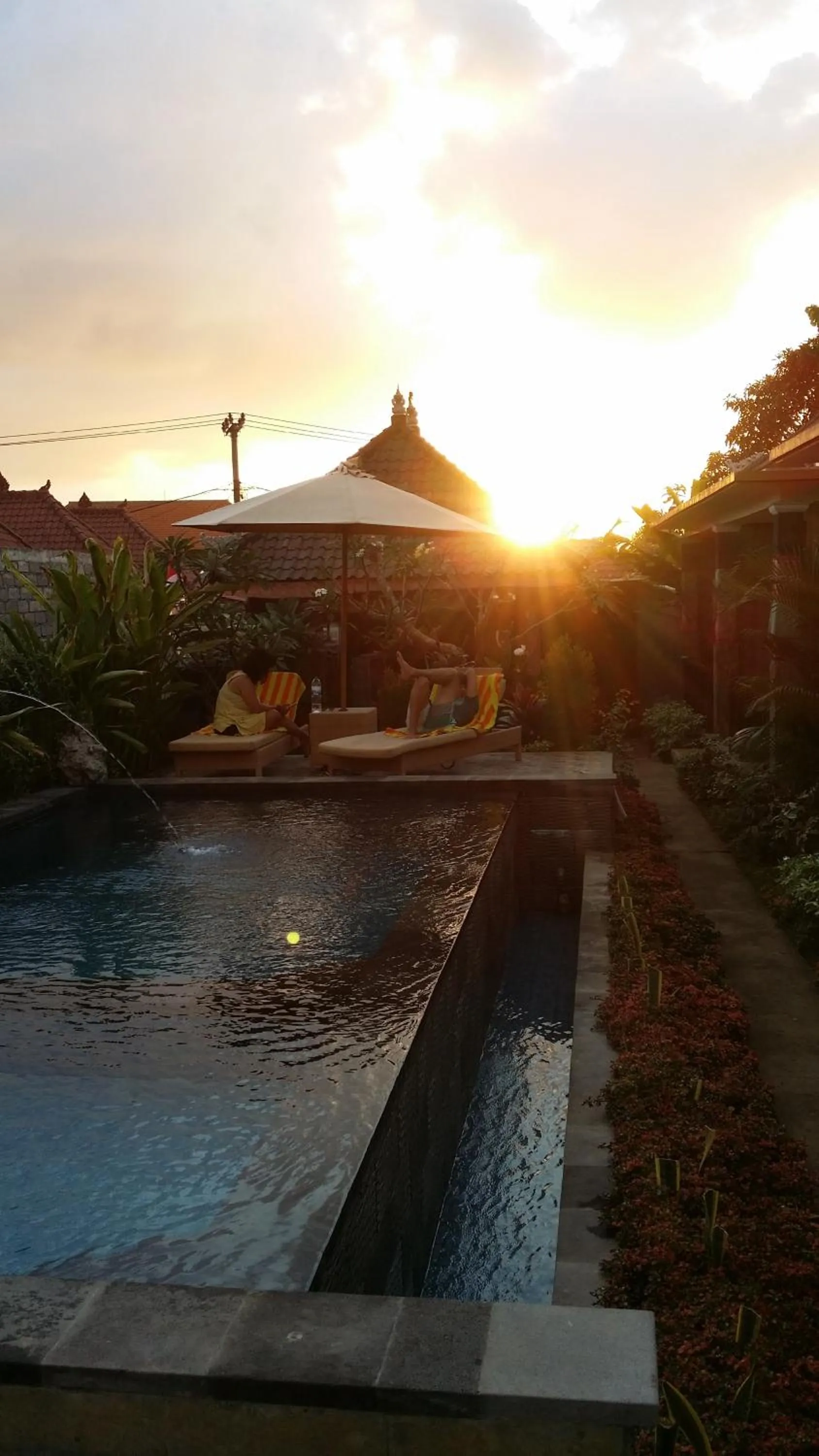 Swimming pool in Reynold Artha Guest House