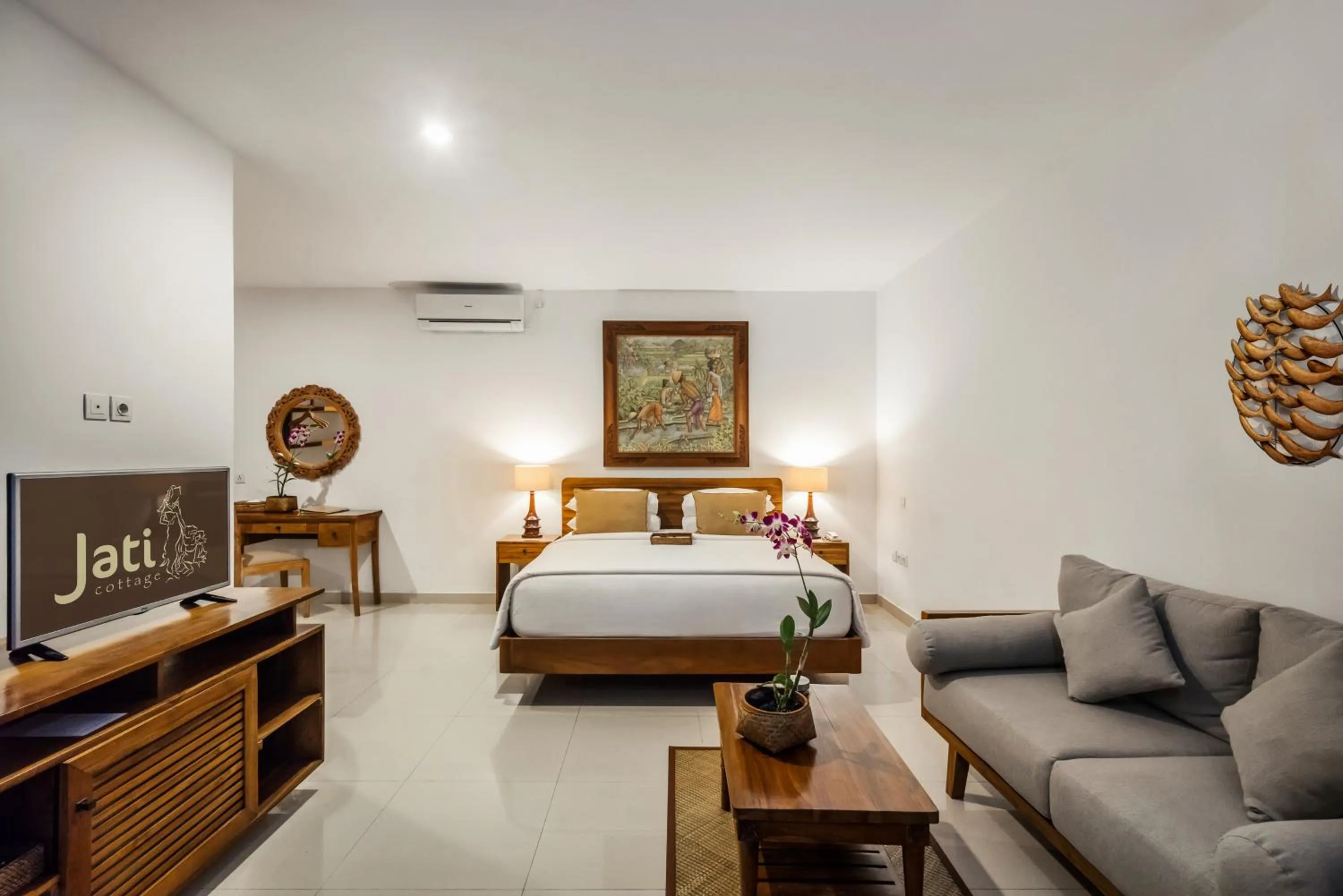 Bedroom, Bed in Jati Cottage