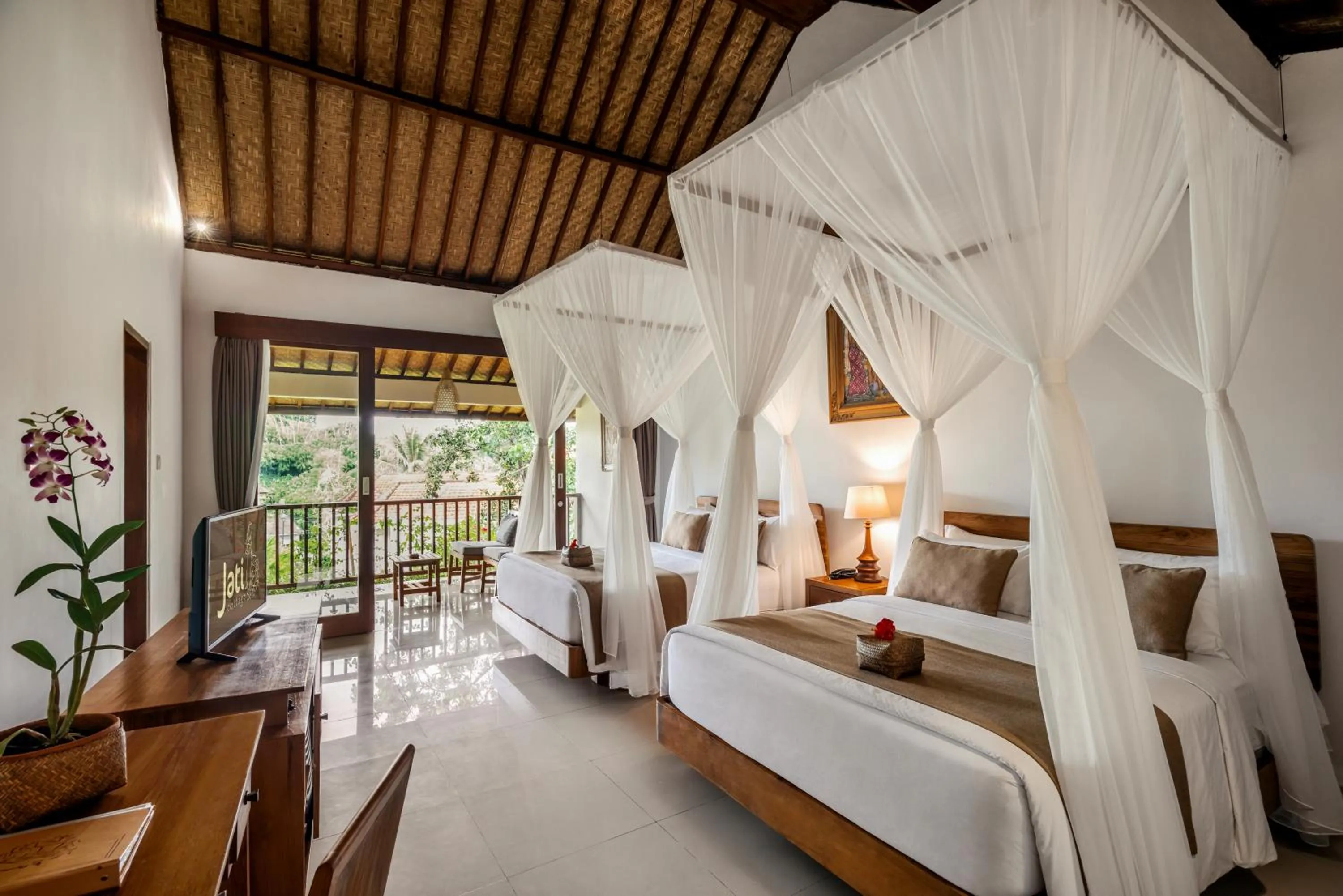 Bedroom, Bed in Jati Cottage