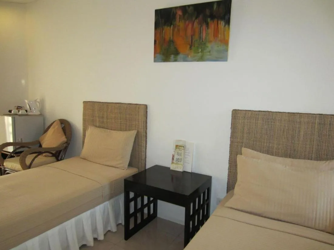 Decorative detail, Bed in Boracay White Coral Hotel