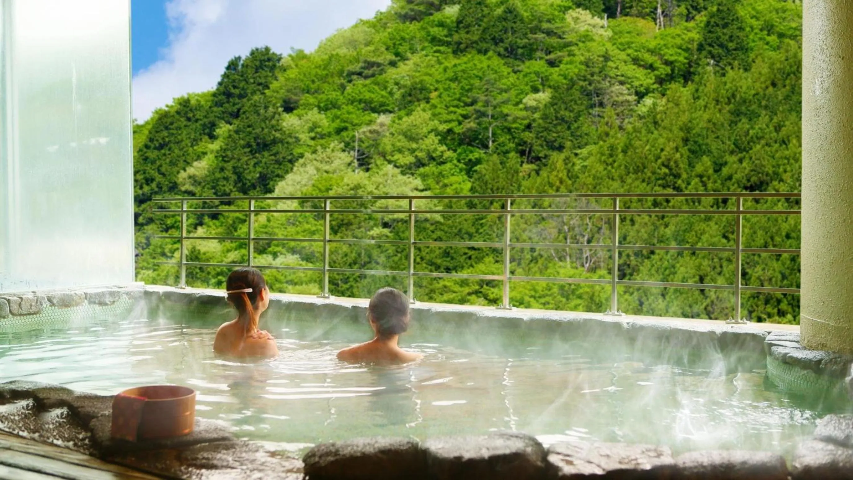 Hot Spring Bath in Ooedo Onsen Monogatari Higashiyama Grand Hotel