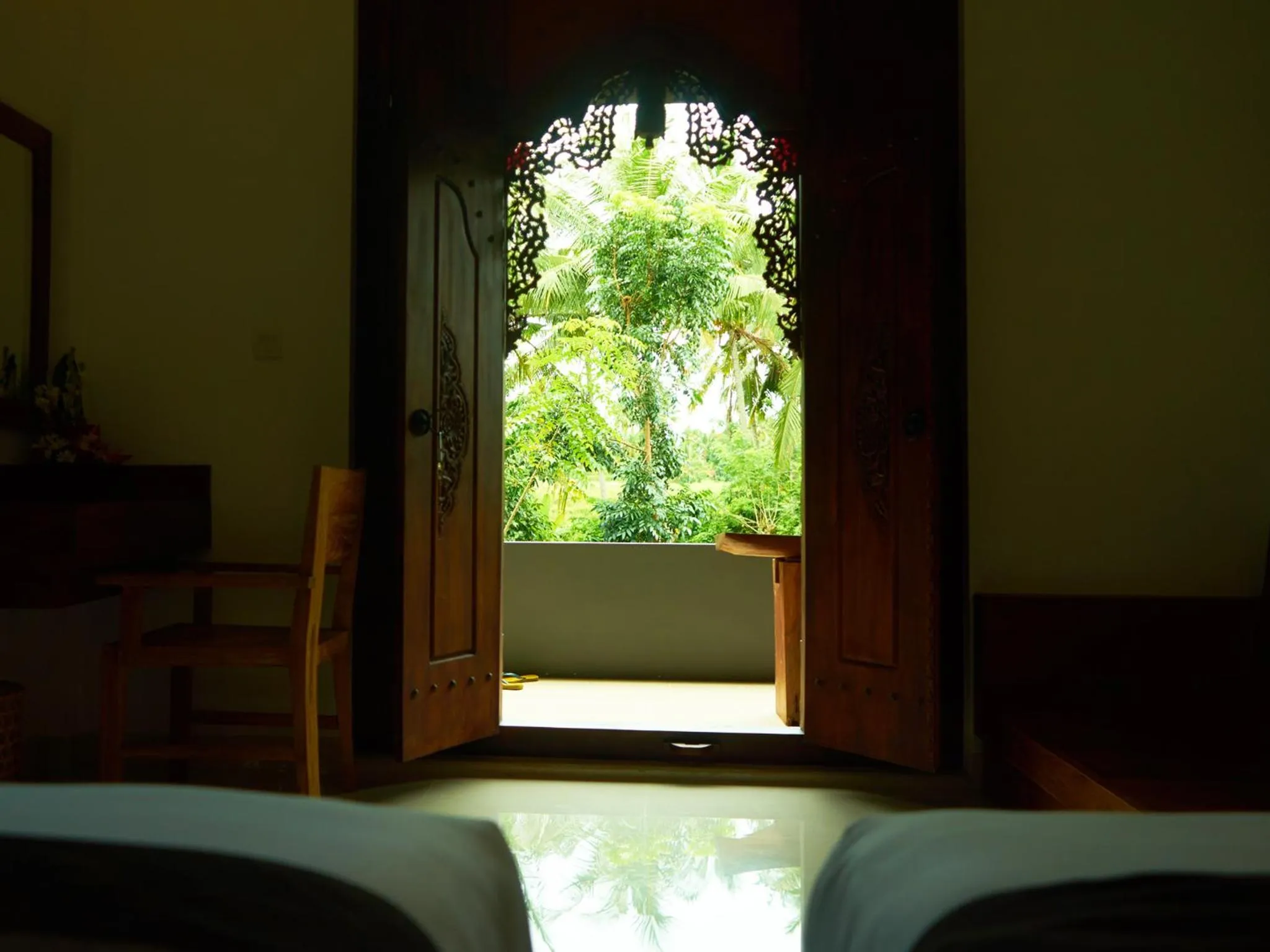 Garden view, Bed in Eden House Ubud