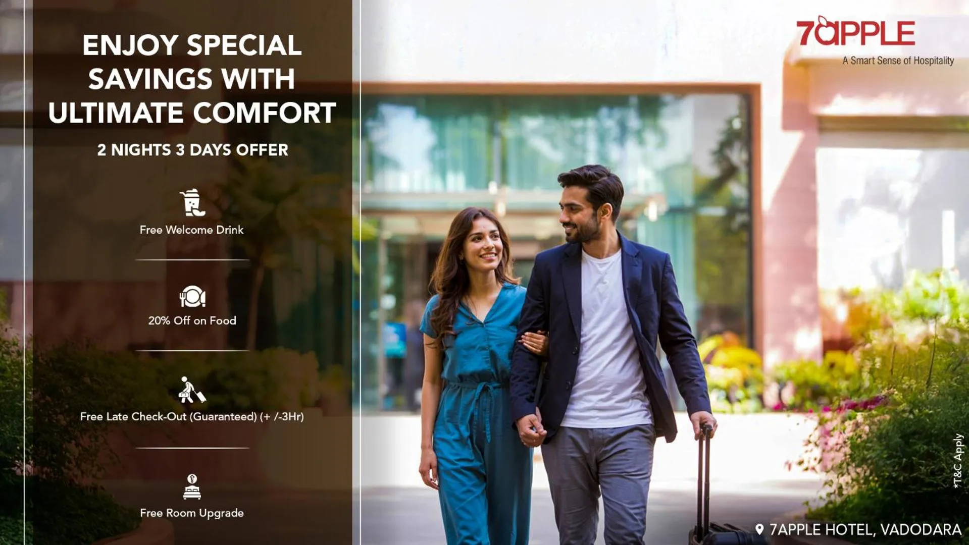 Area and facilities in 7 Apple Hotel, Vadodara