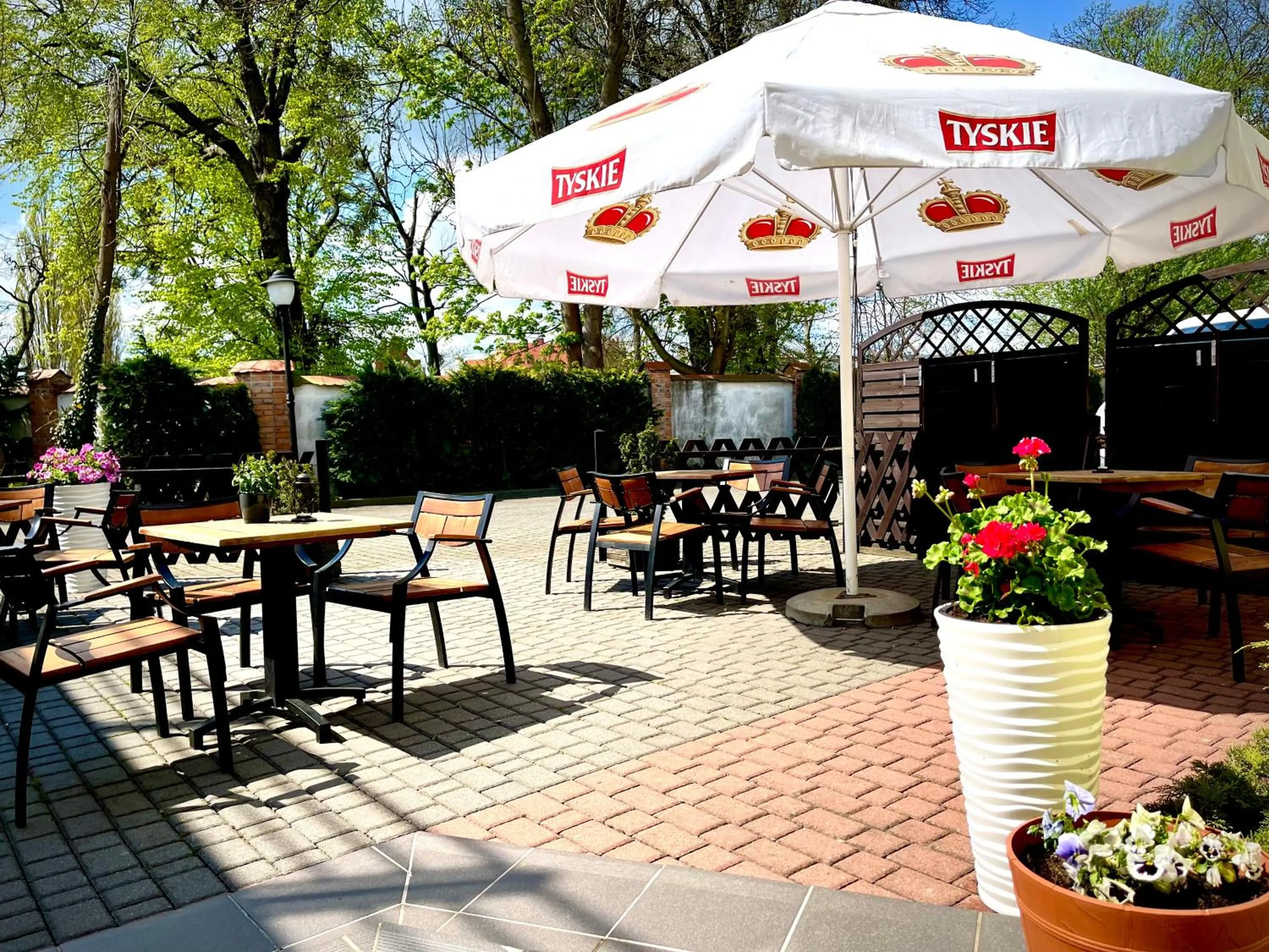 Patio in Hotel Dowhań
