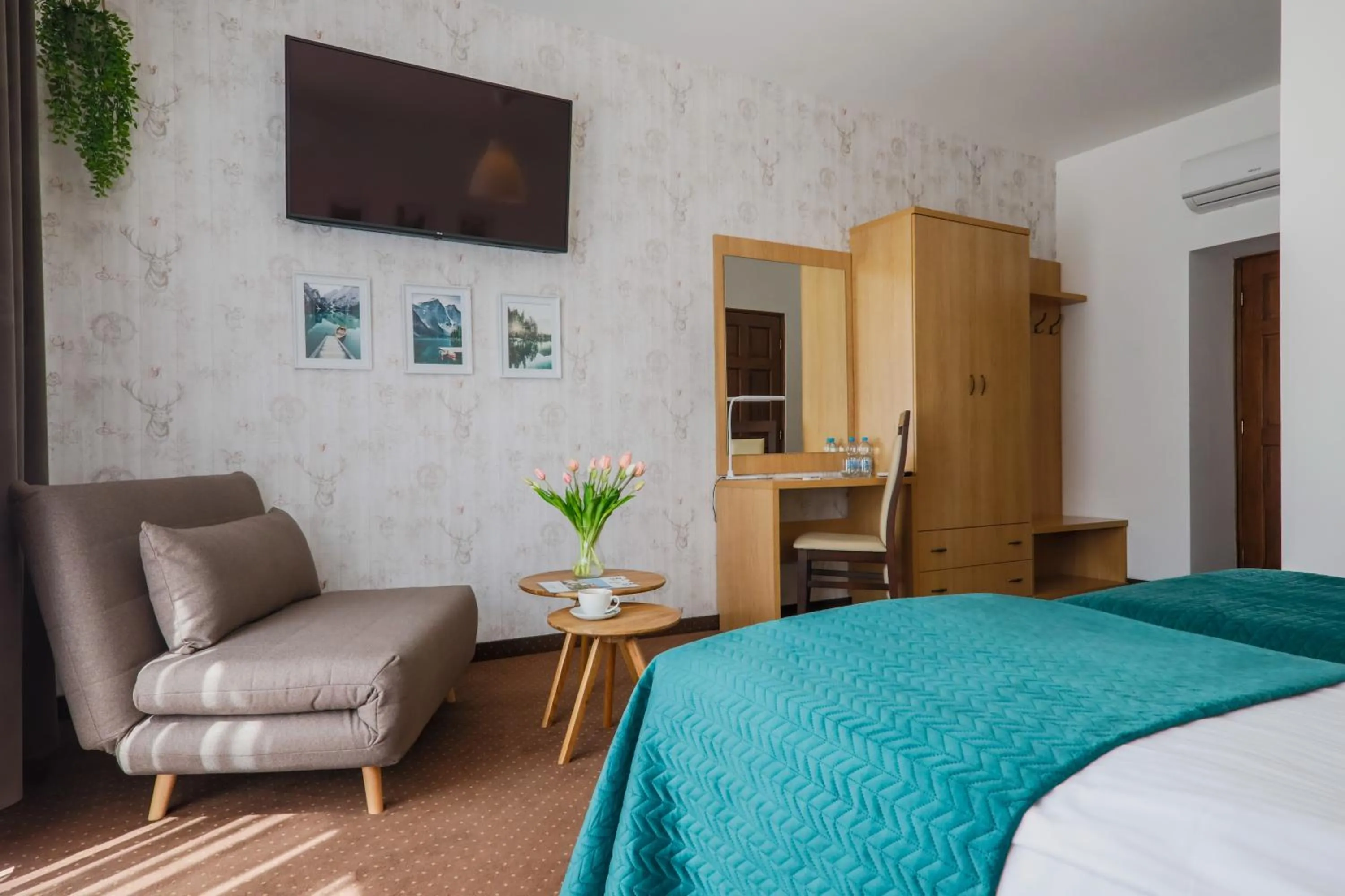 Bedroom, Bed in Hotel Łaziska