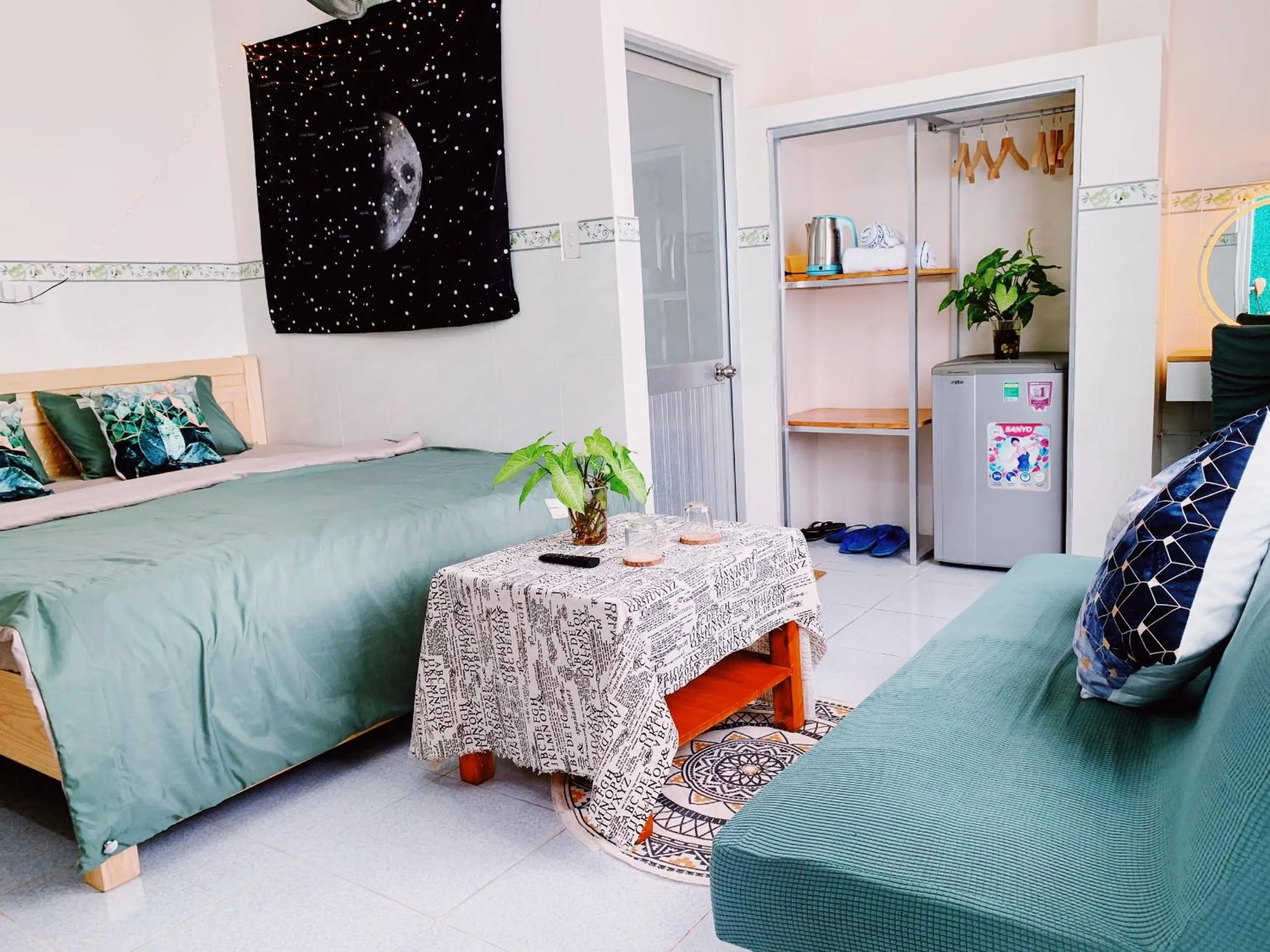 Bed in Phu Quy Hotel