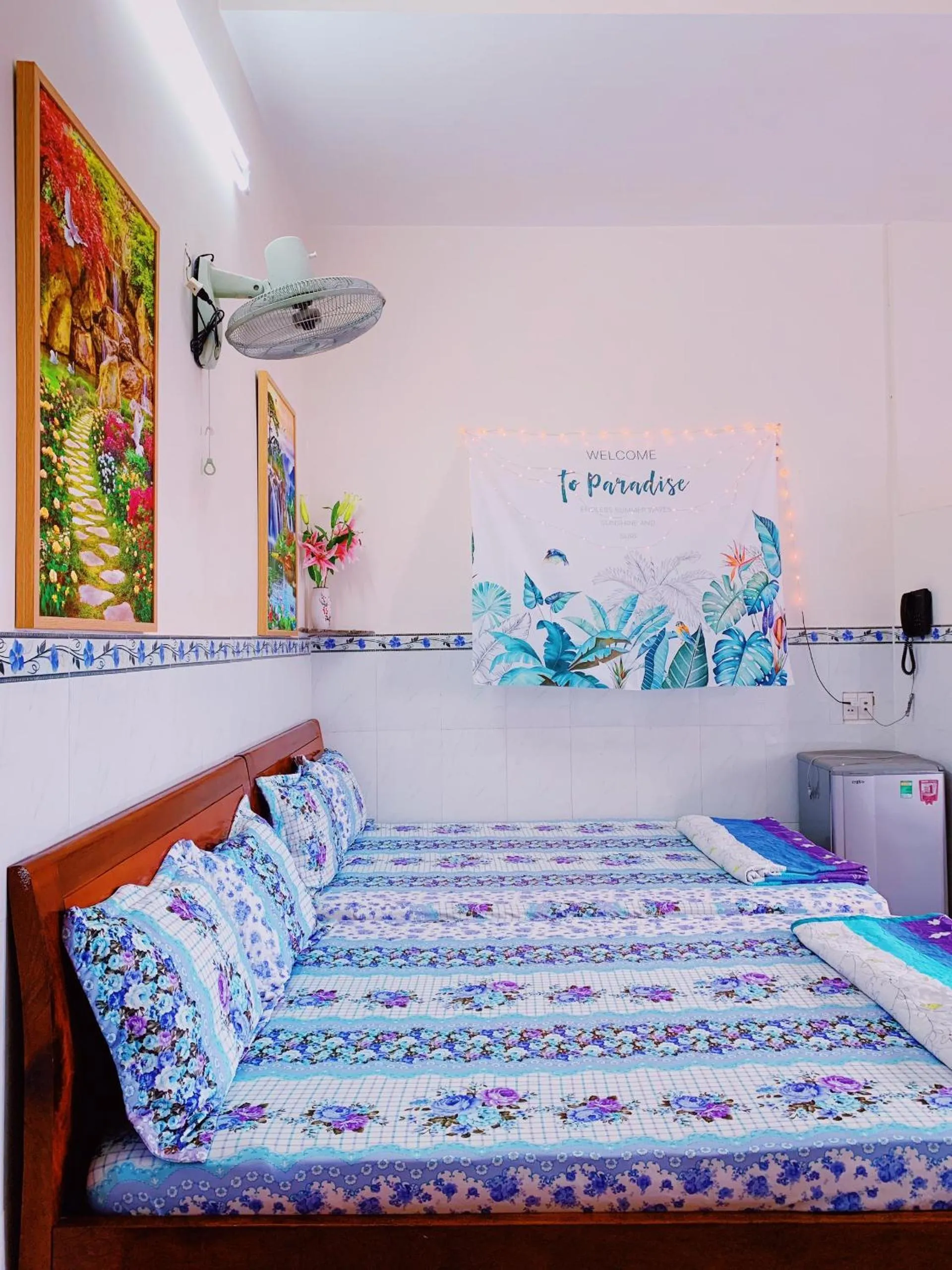 Bed in Phu Quy Hotel