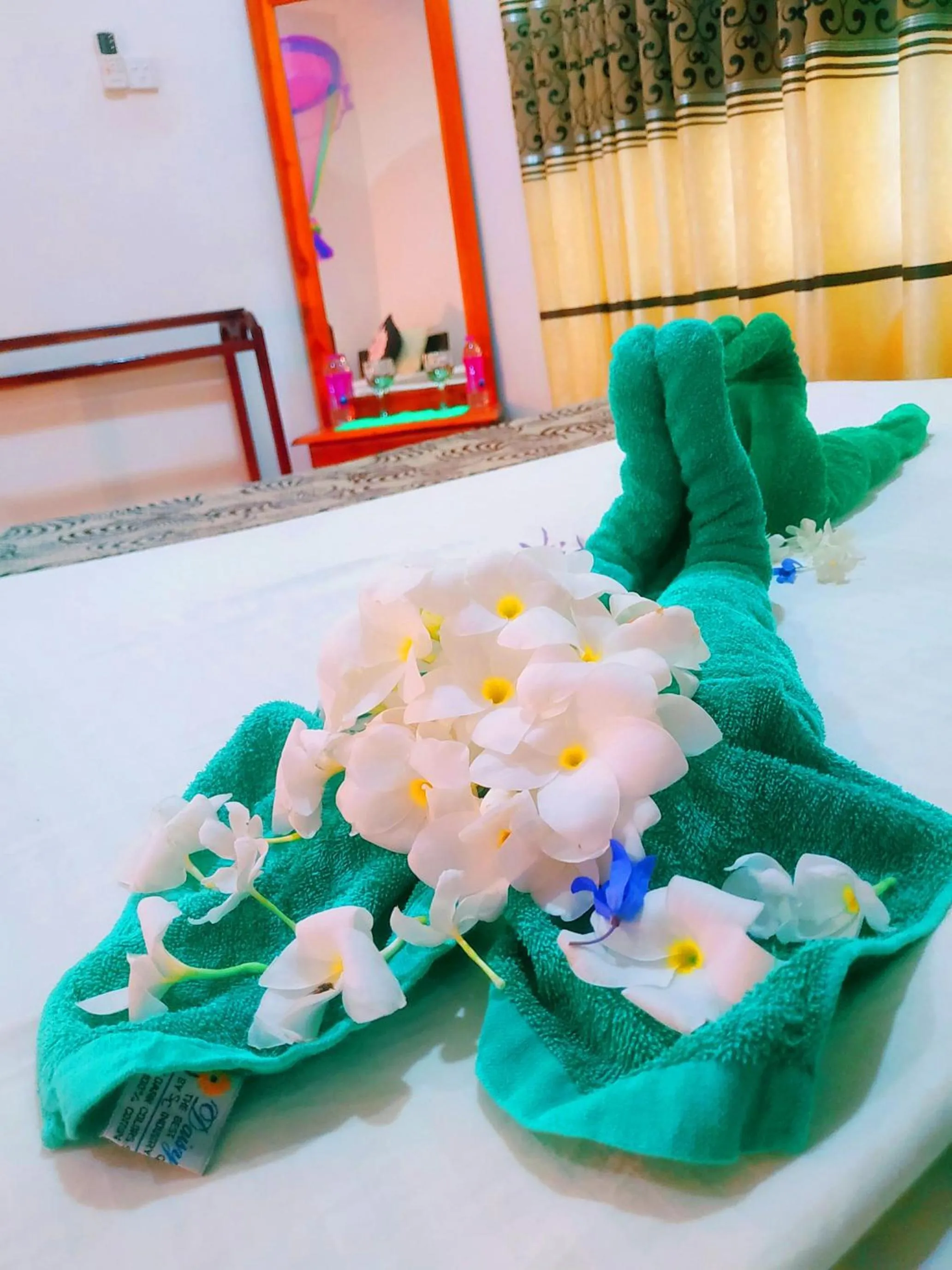 Bed in Greenwood Udawalawa Safari Resort