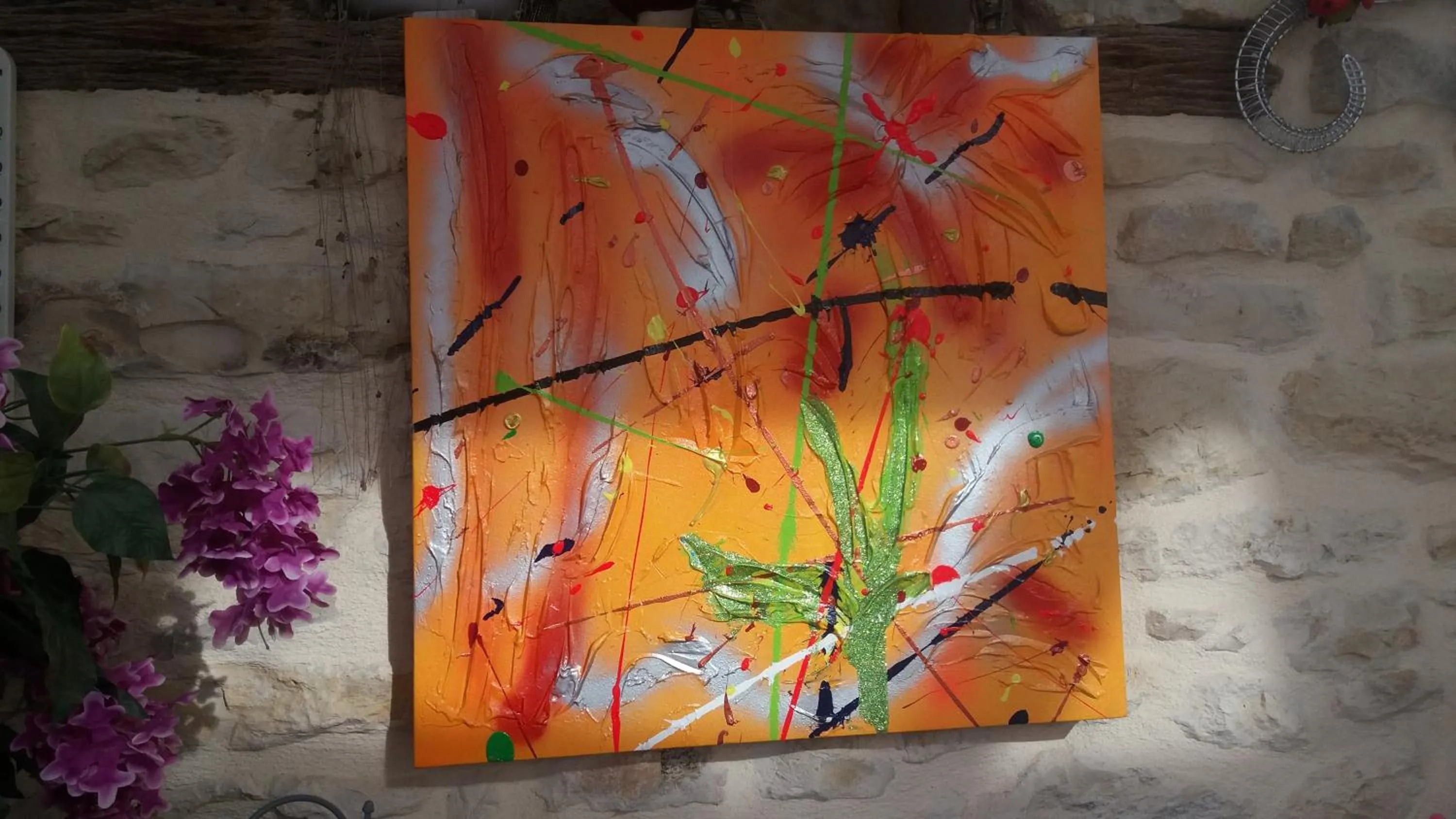 Decorative detail in Chambre d'Hôtes Les Orchidées FUTUROSCOPE CHASSENEUIL POITIERS