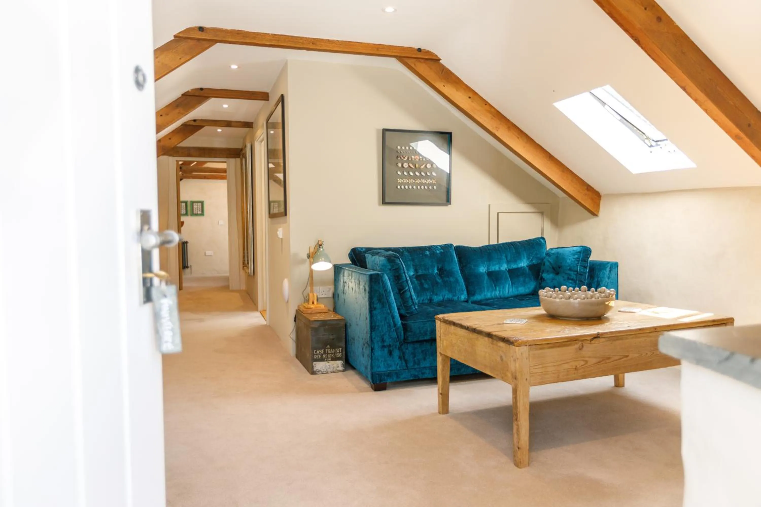 Seating area in Trewornan Manor