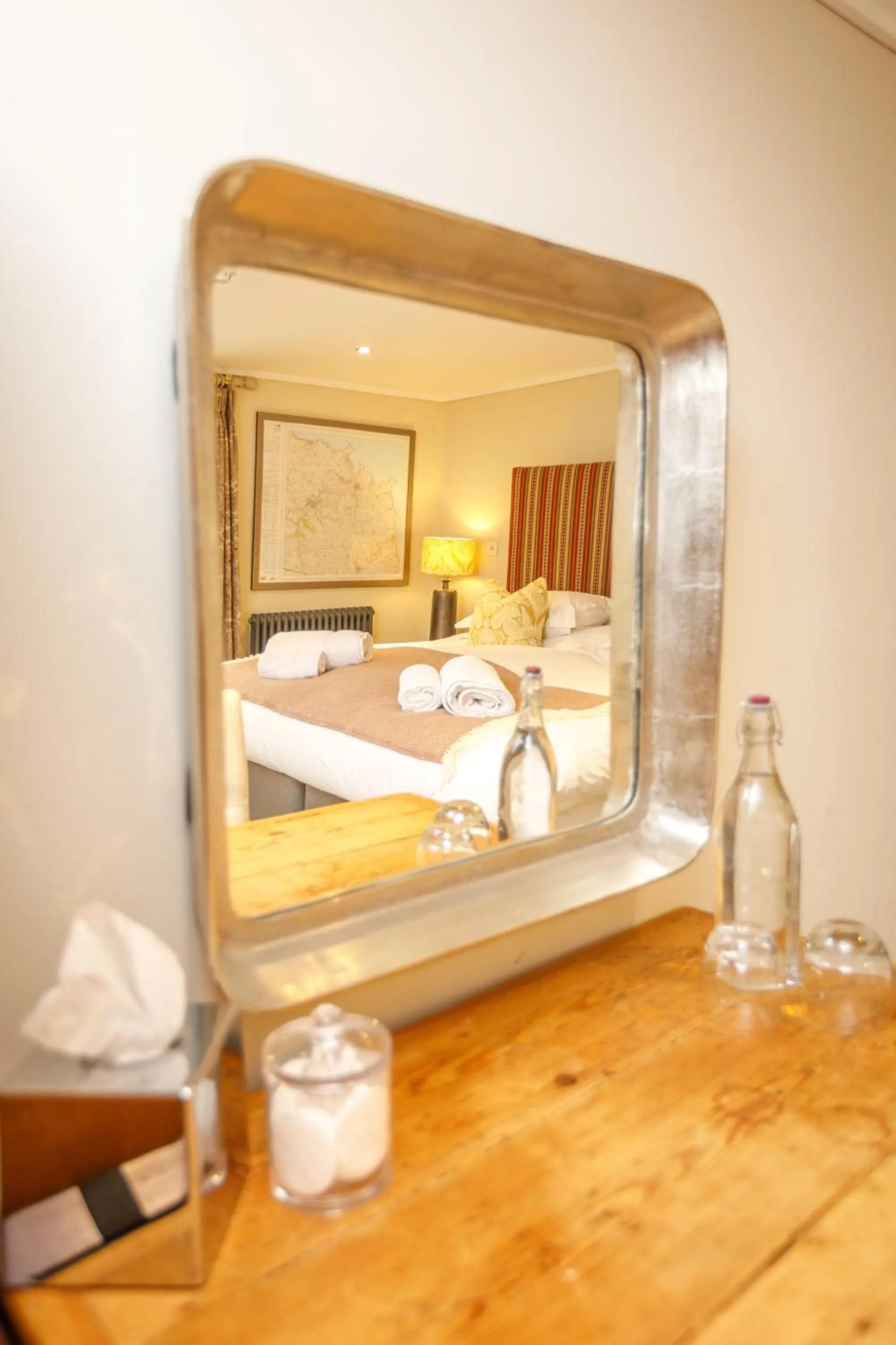 Decorative detail, Bed in Trewornan Manor