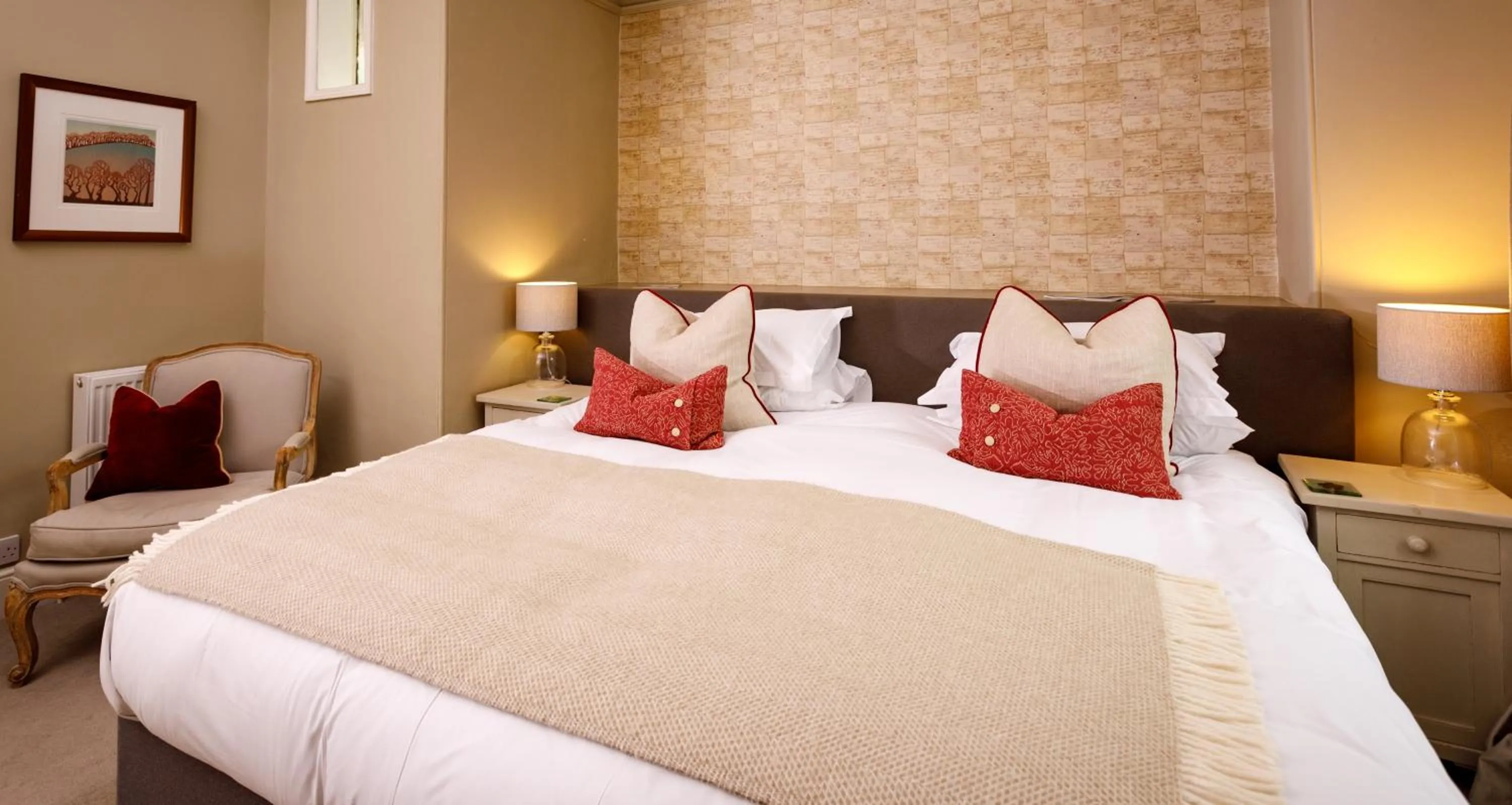 Bed in Trewornan Manor