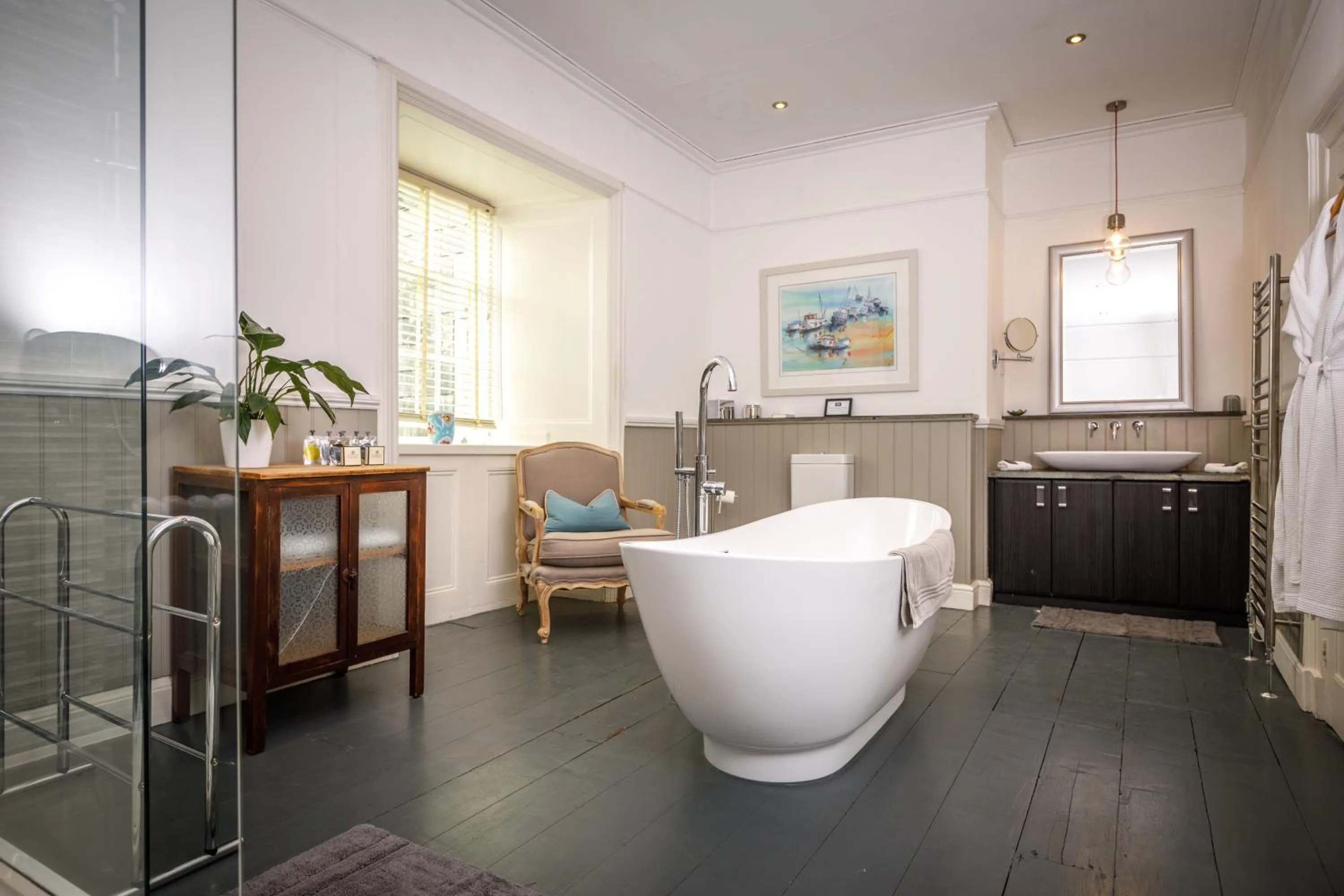 Bathroom in Trewornan Manor