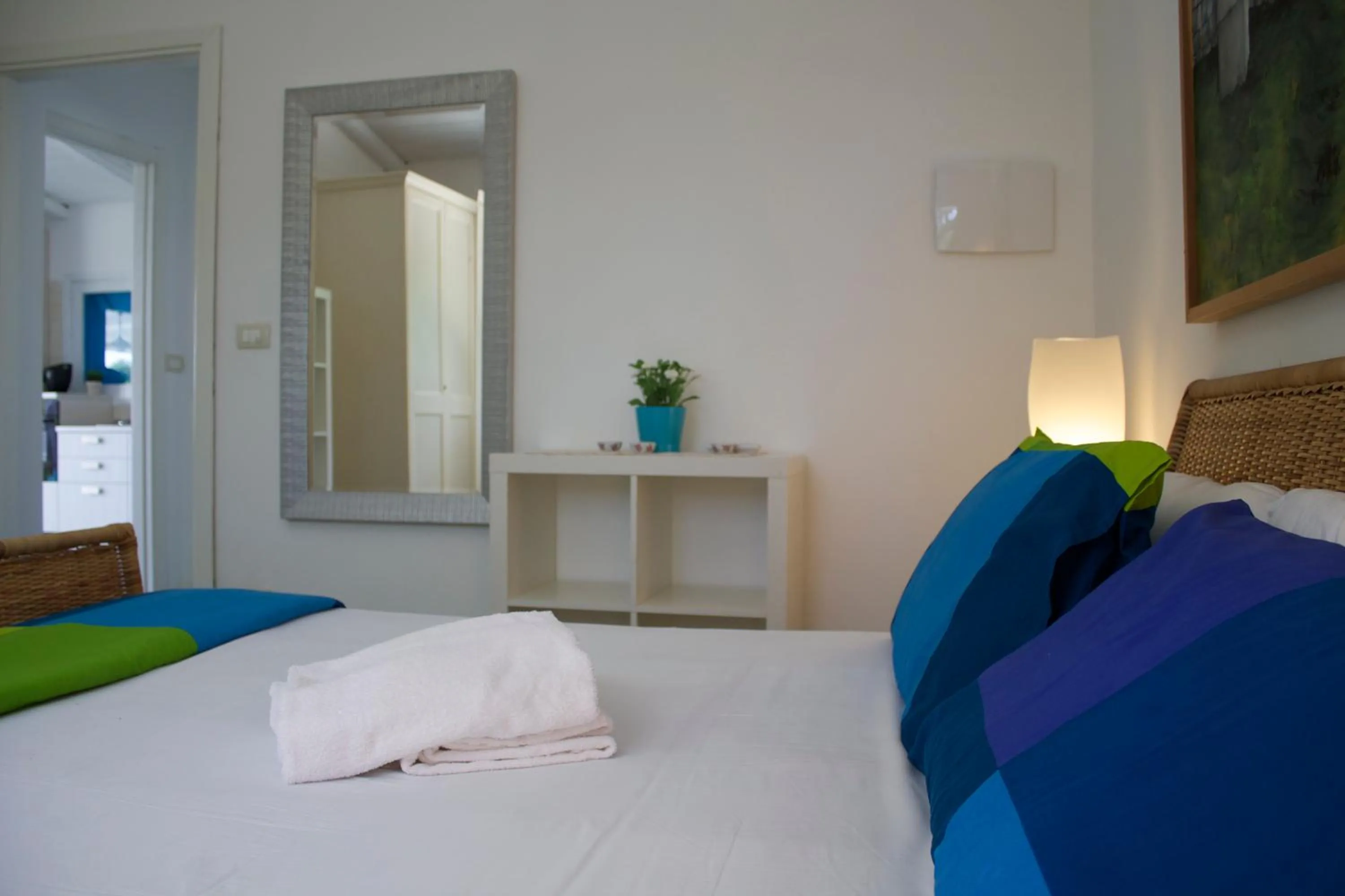 Bed in Villa Porto Ulisse