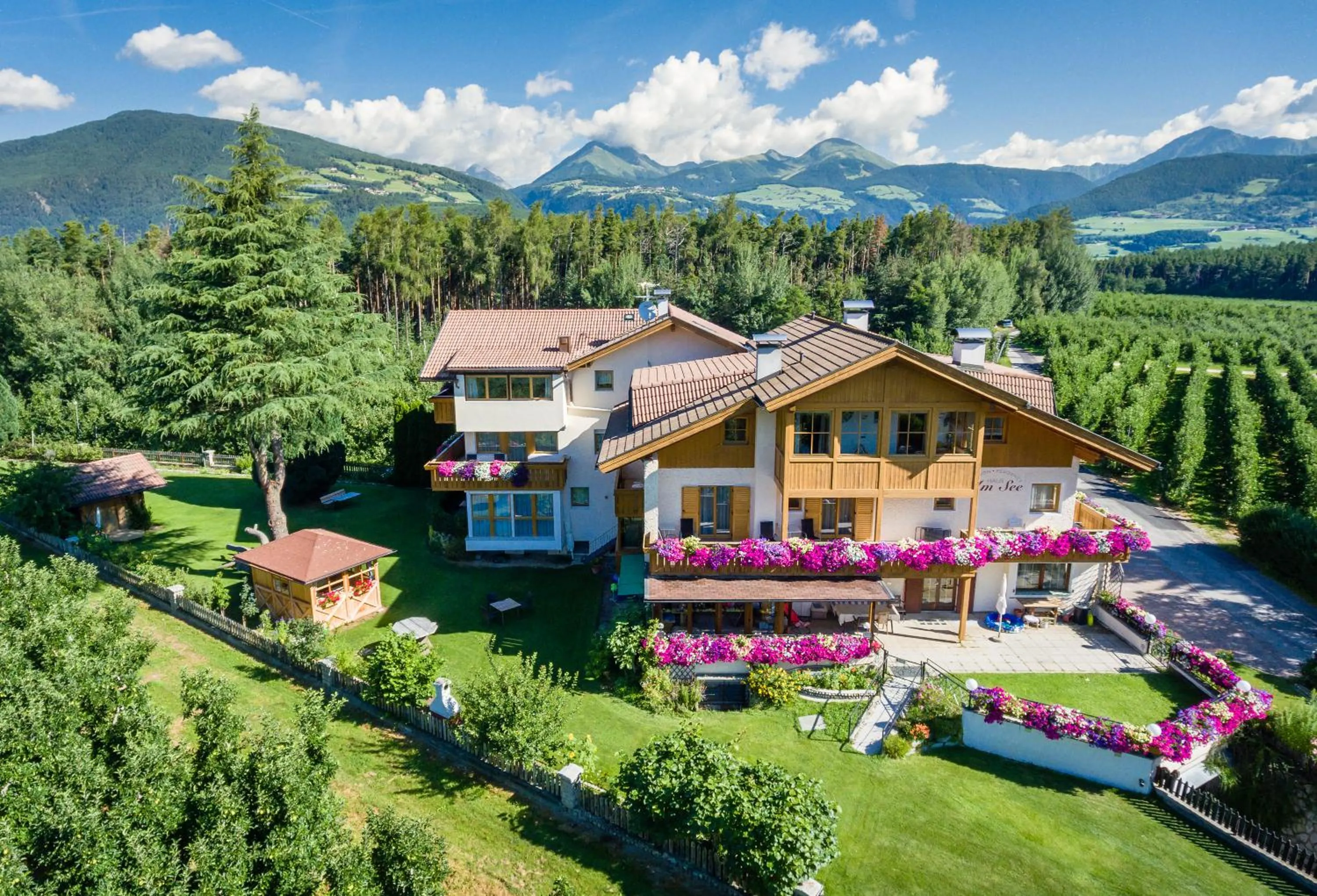 Bird's eye view in Pension Haus am See