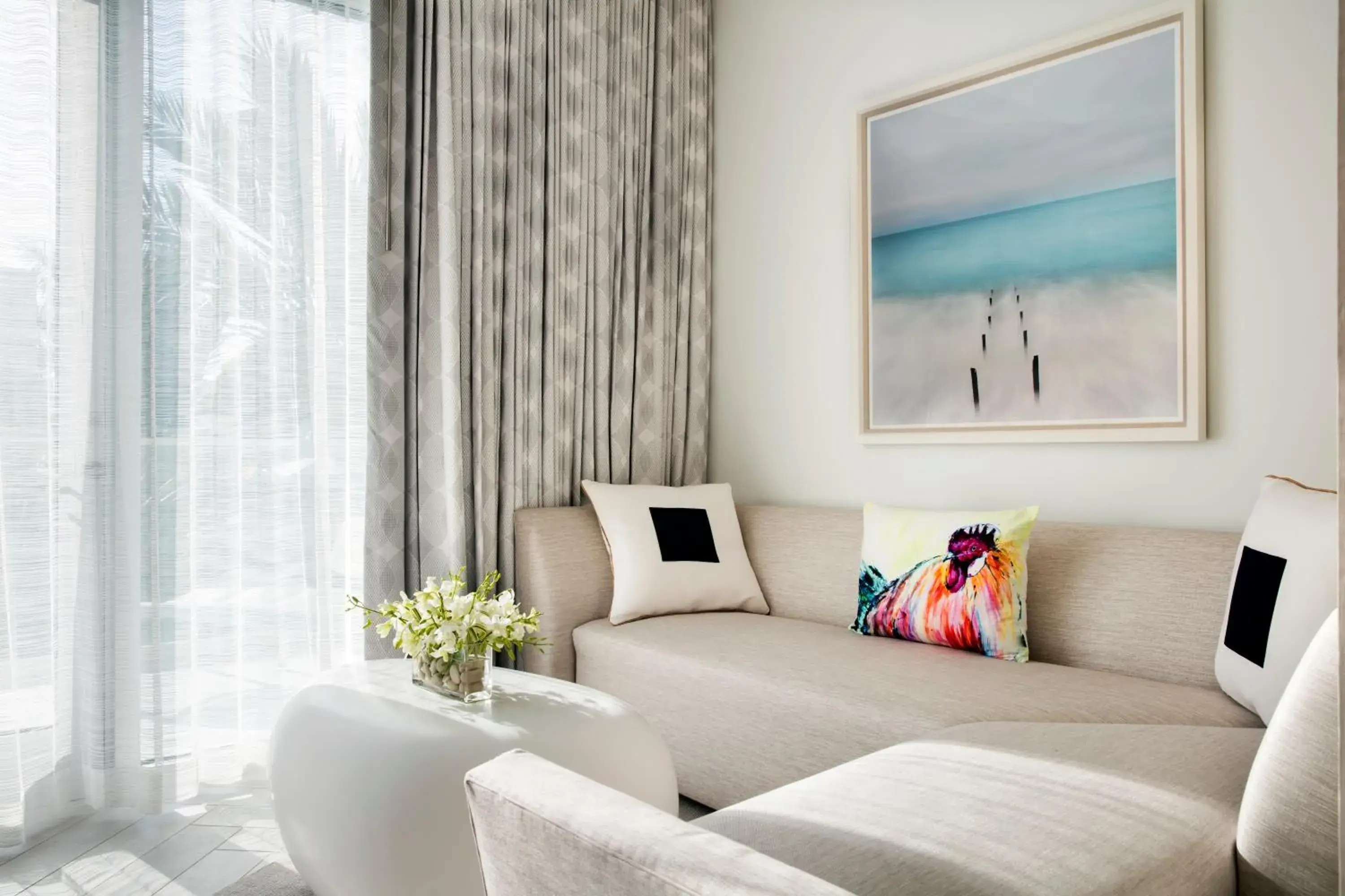 Seating area, Bed in H2O Suites- Adults Only Seating area, Bed in H2O Suites- Adults Only