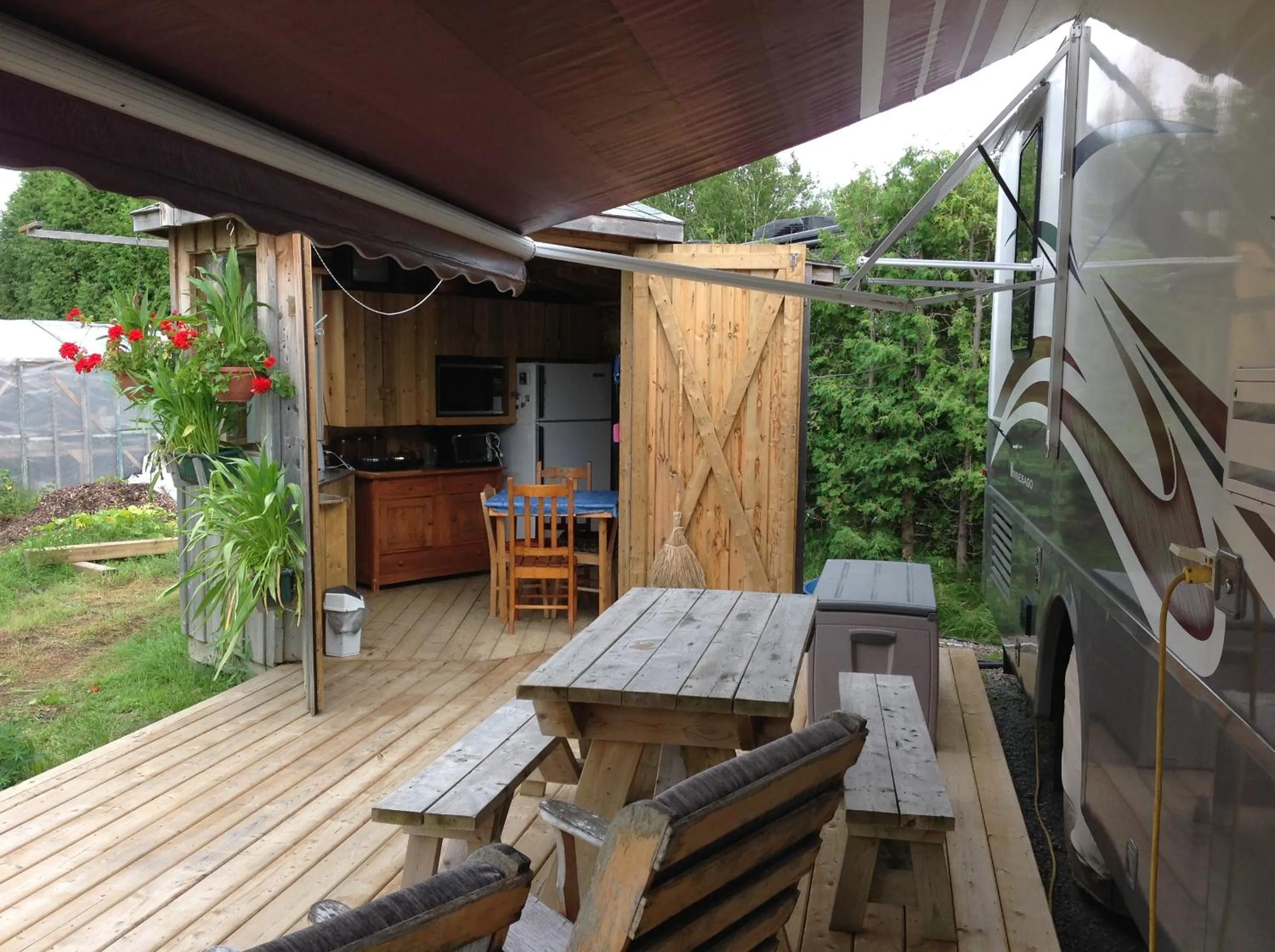 Patio in Domaine sur une plage