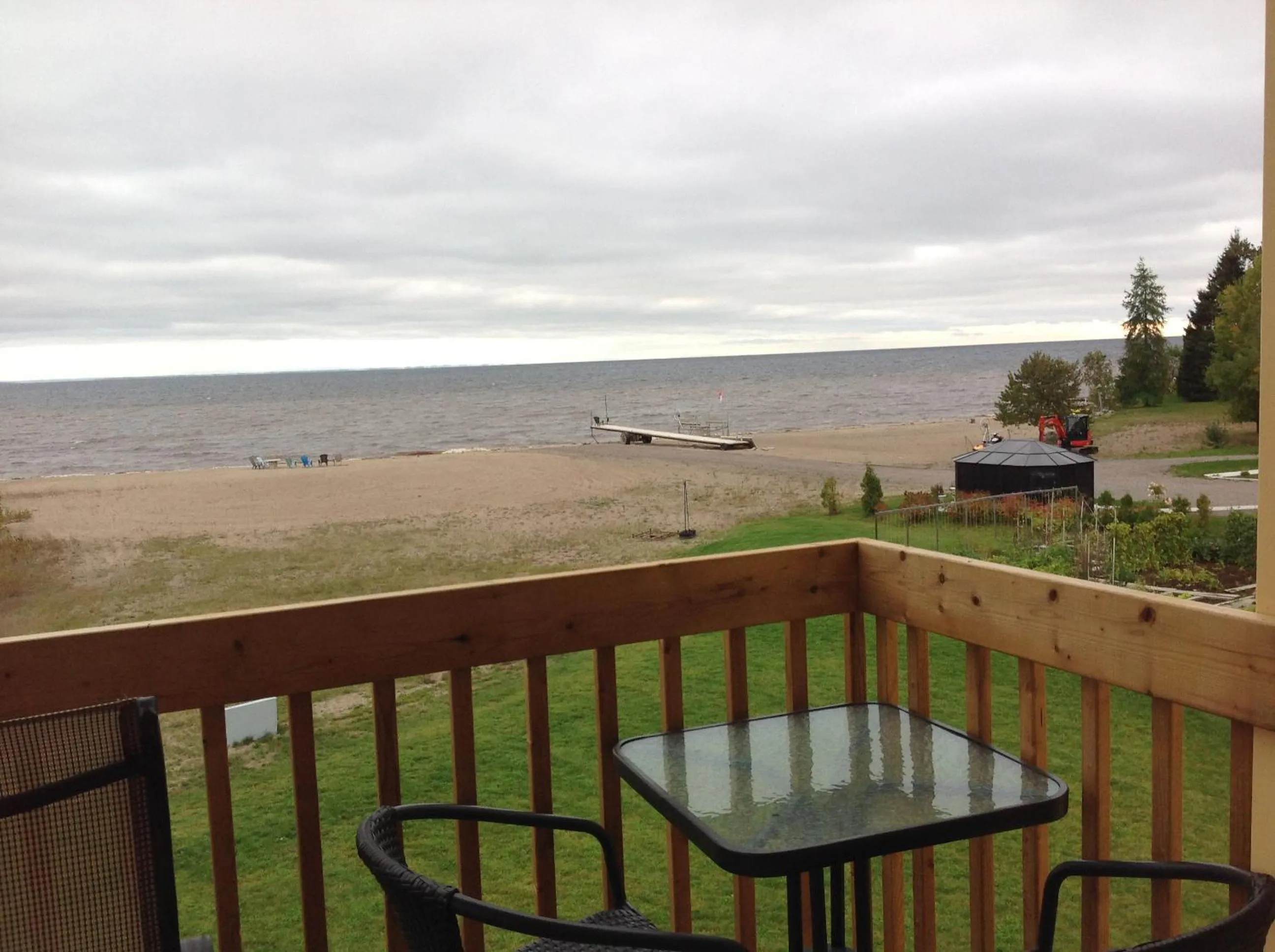Balcony/Terrace in Domaine sur une plage