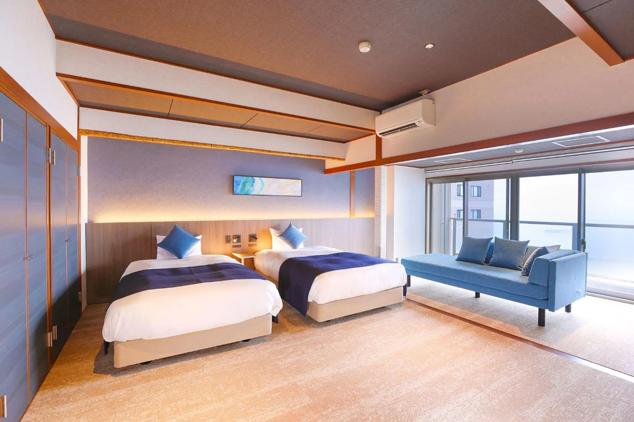 Bed in Ooedo Onsen Monogatari Premium Atami