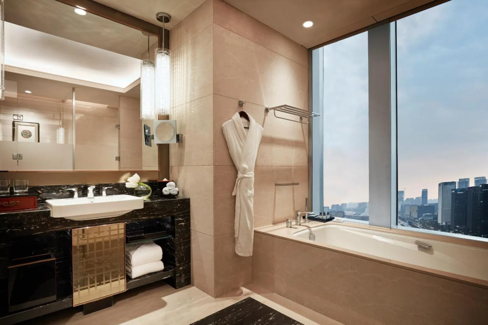 Bathroom in Vignette Collection Palm Springs Hotel Chengdu by IHG