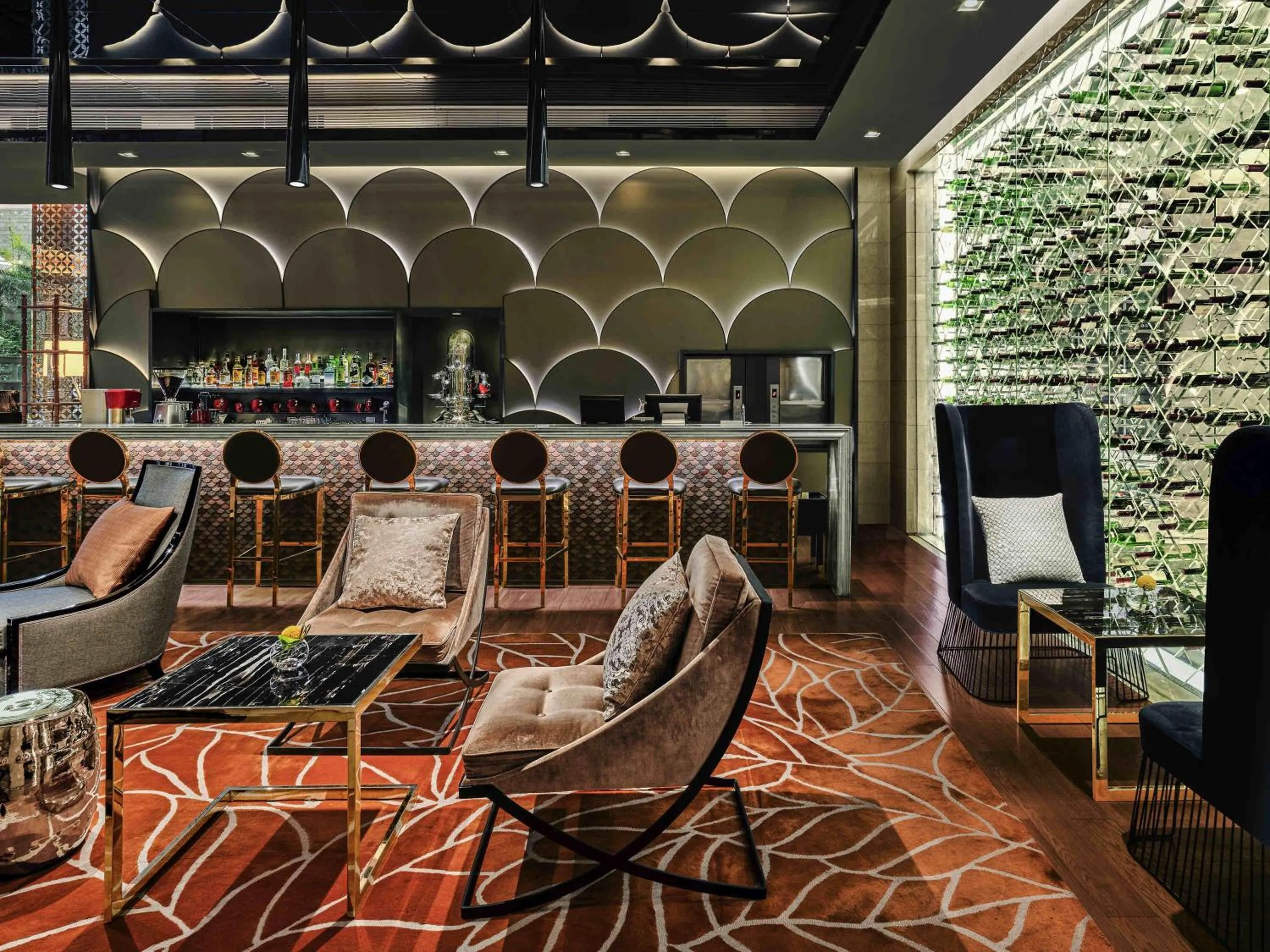 Lounge or bar in Fairmont Chengdu