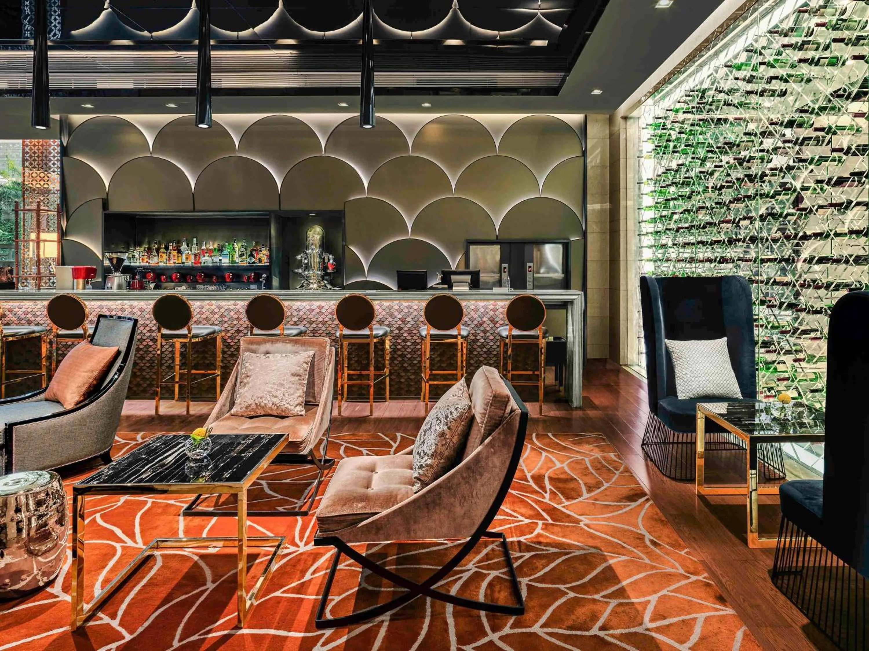 Lounge or bar in Fairmont Chengdu