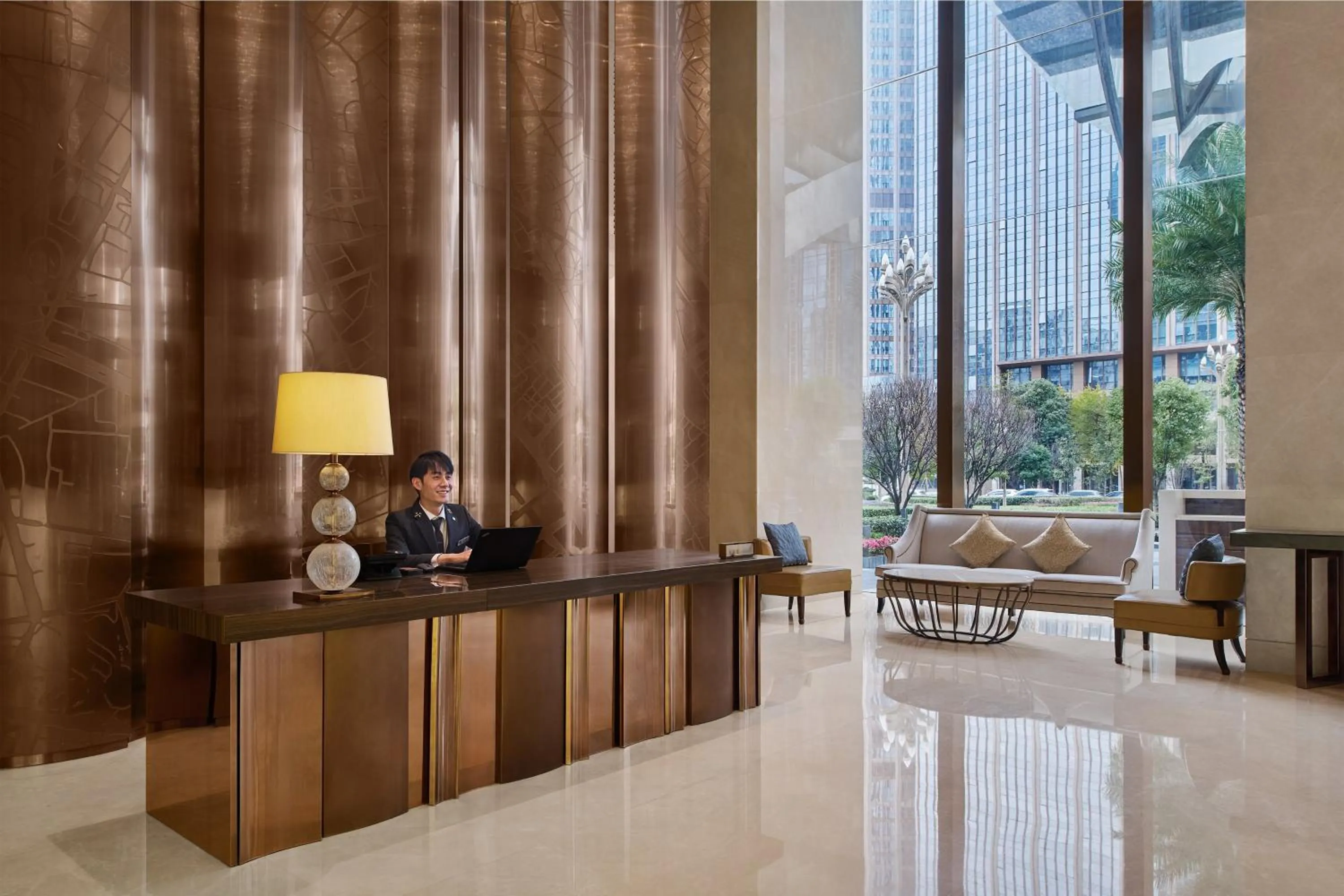 Property building in Vignette Collection Palm Springs Hotel Chengdu by IHG