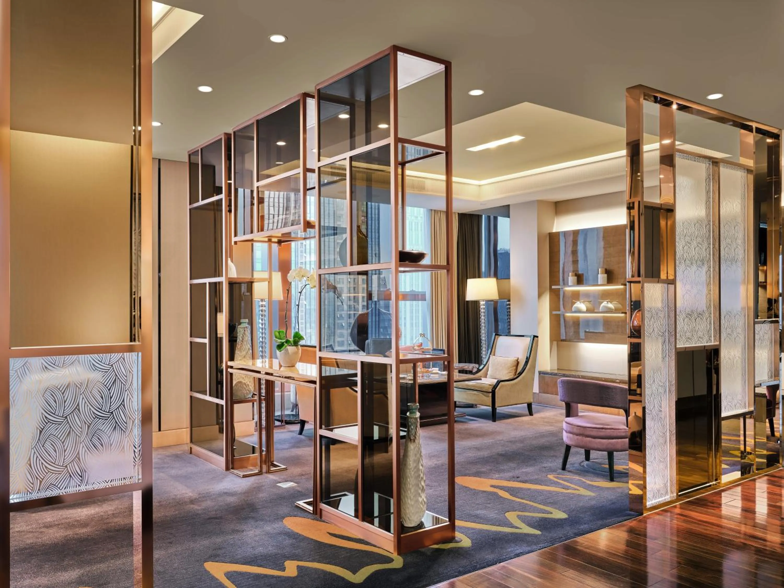 Seating area in Fairmont Chengdu