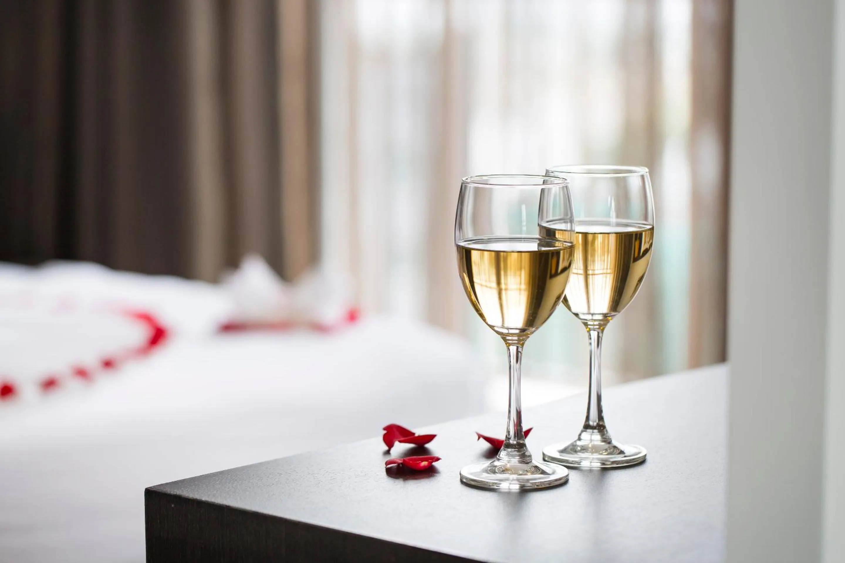 Drinks, Bed in La Sera Hotel