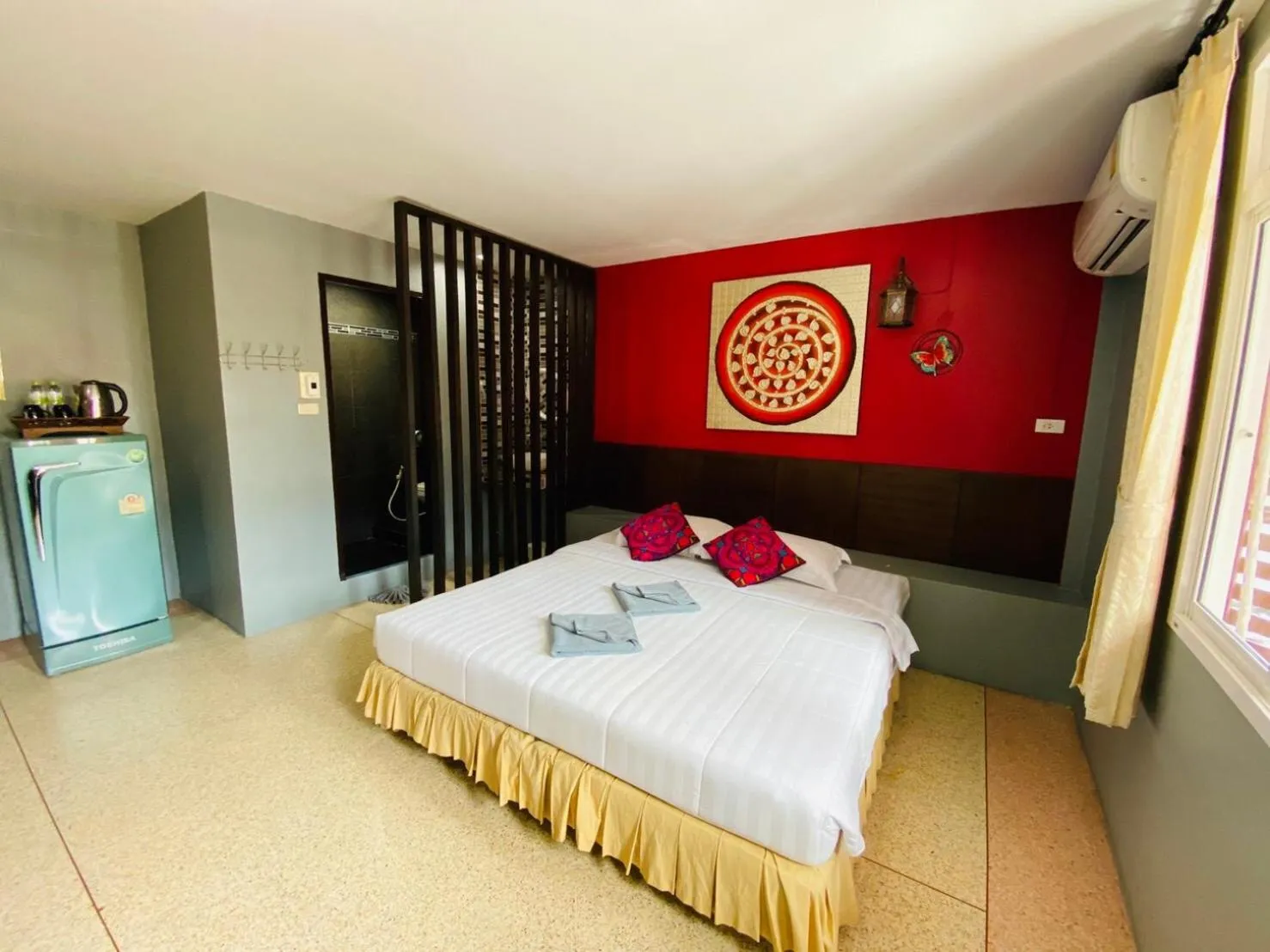 Bed in Phang Nga Guesthouse