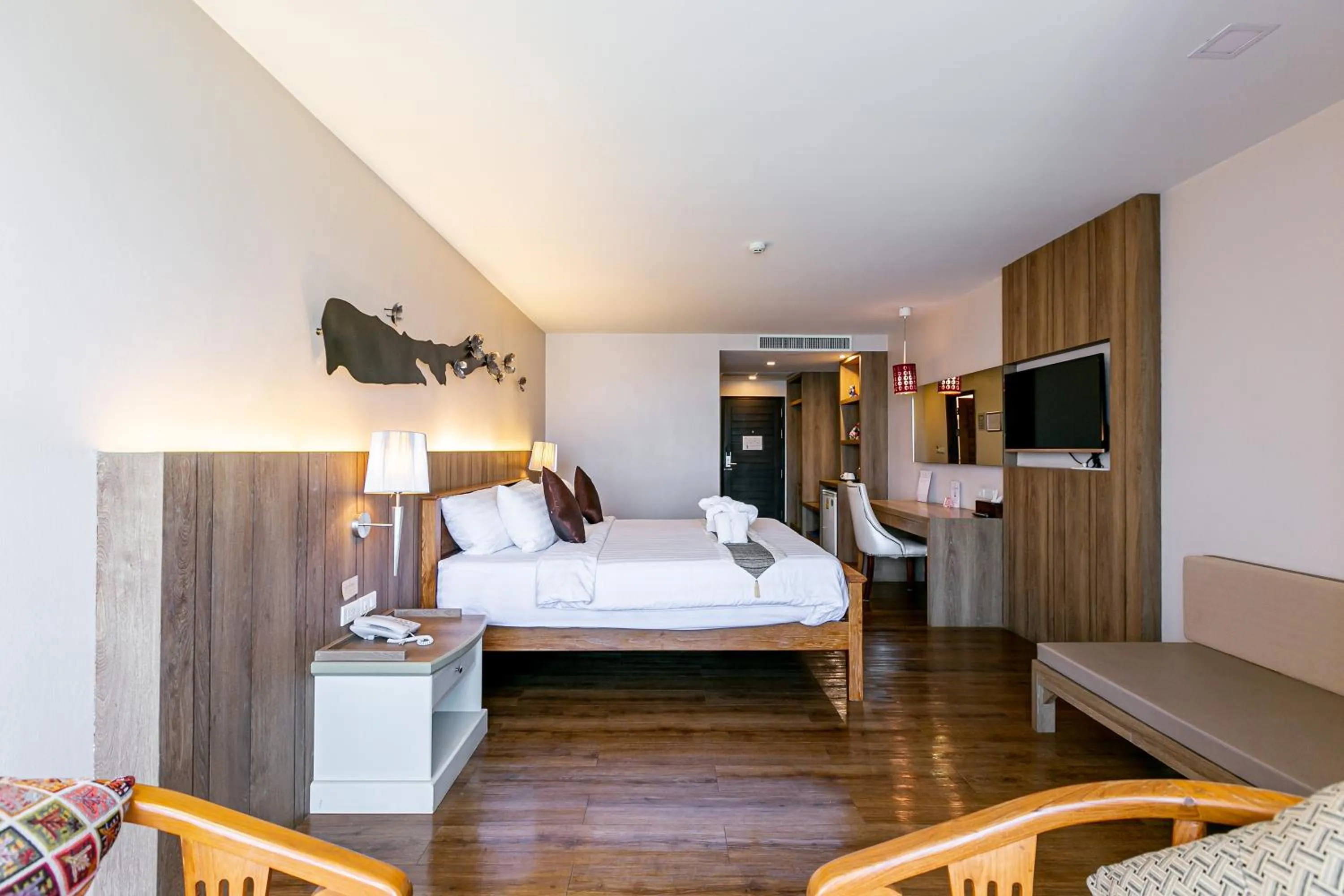 Bed in Grand Ratchapruek Hotel